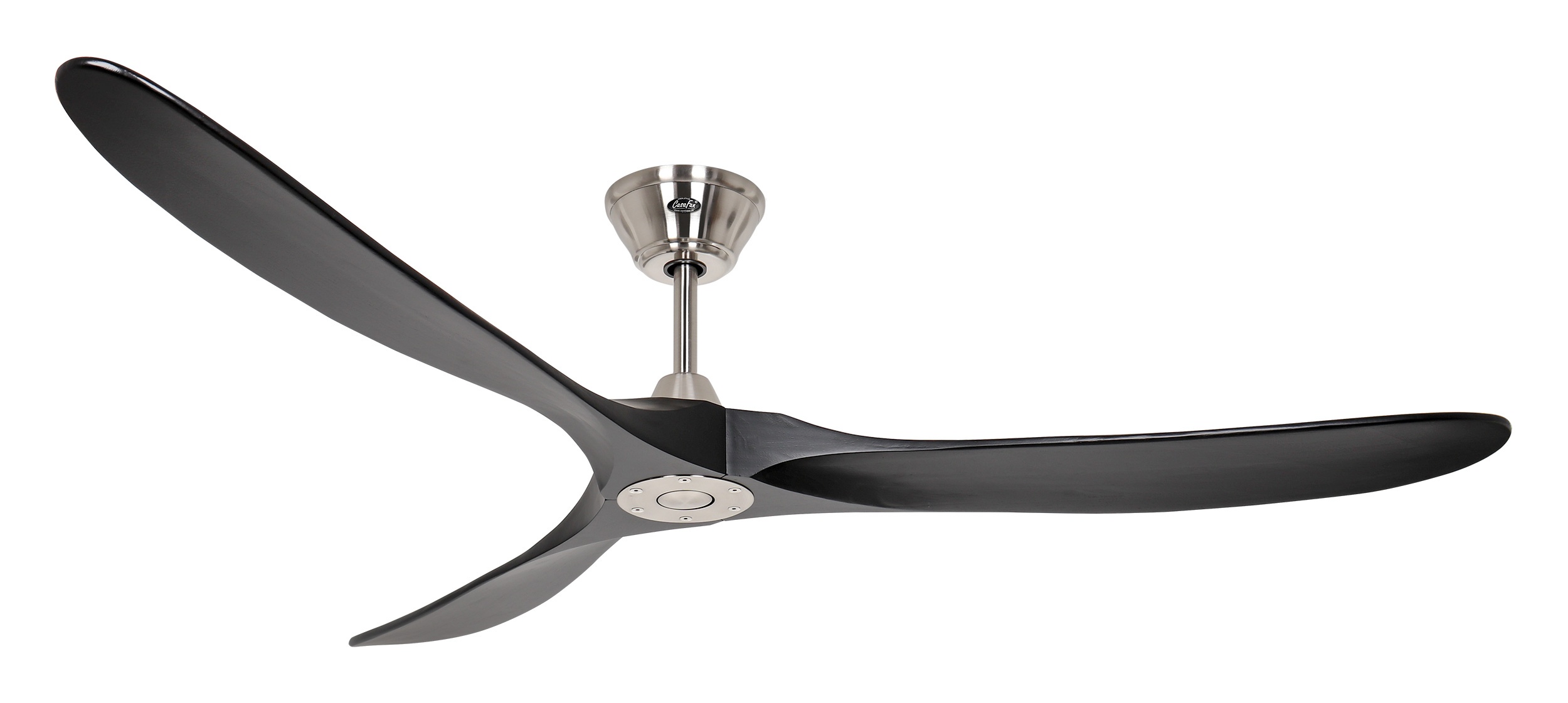 CasaFan Deckenventilator Eco Genuino 180 BN-MS Chrom gebürstet – Schwarz