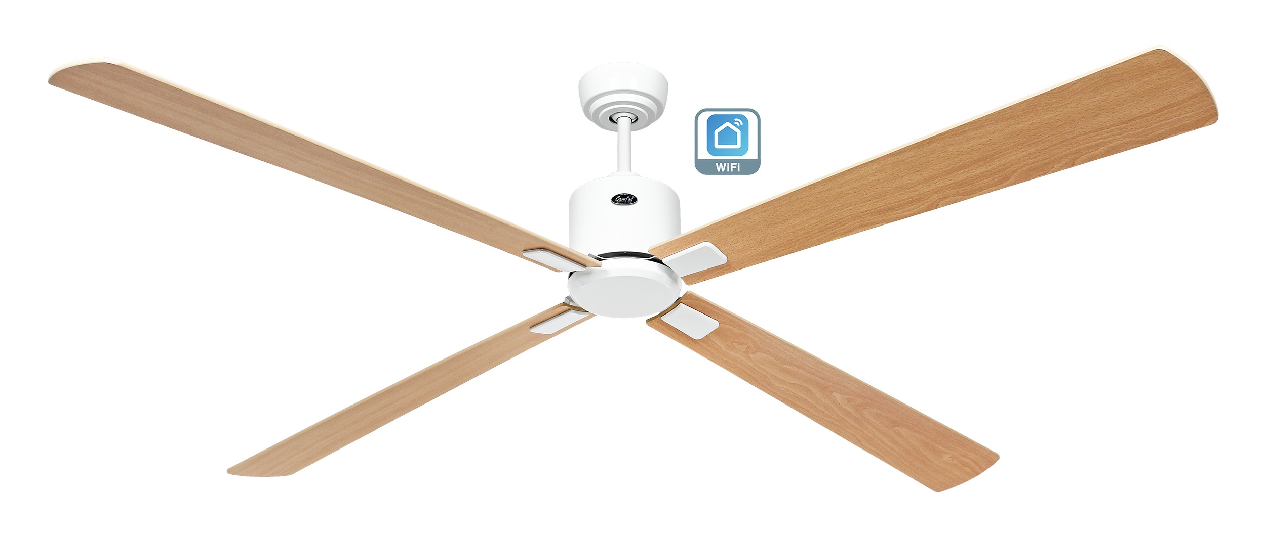 CasaFan Deckenventilator Eco Neo III 180 WE-AH/BU weiß - Ahorn/Buche Wifi/WLAN