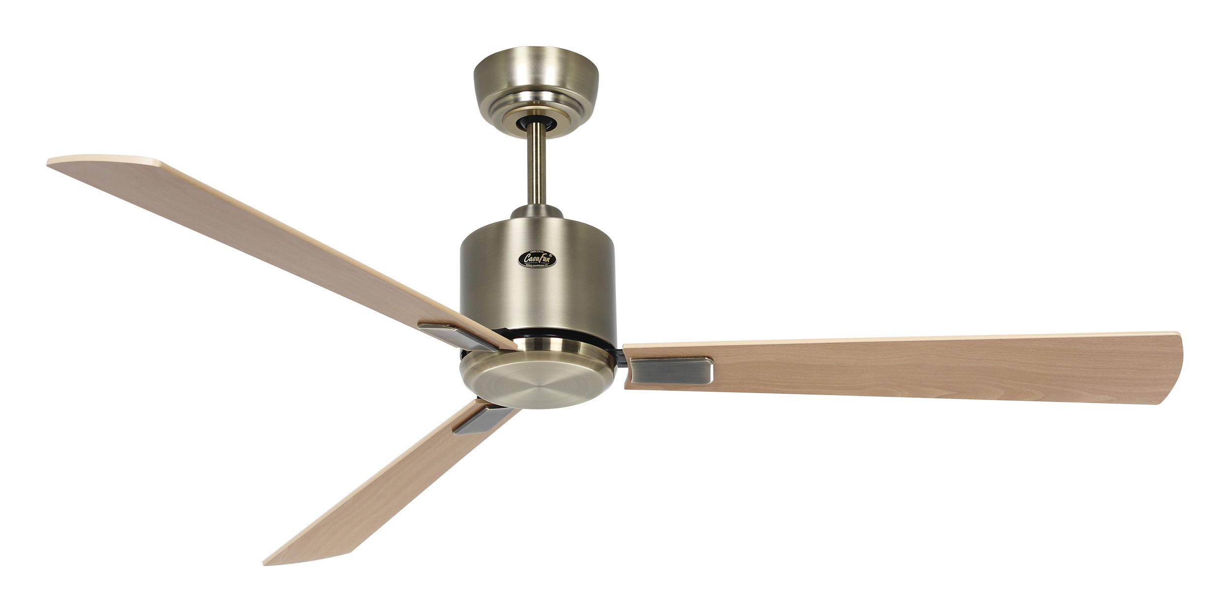 CasaFan Deckenventilator Eco Neo III 132 MA-AH/BU Messing antik - Ahorn/Buche WiFi/WLAN