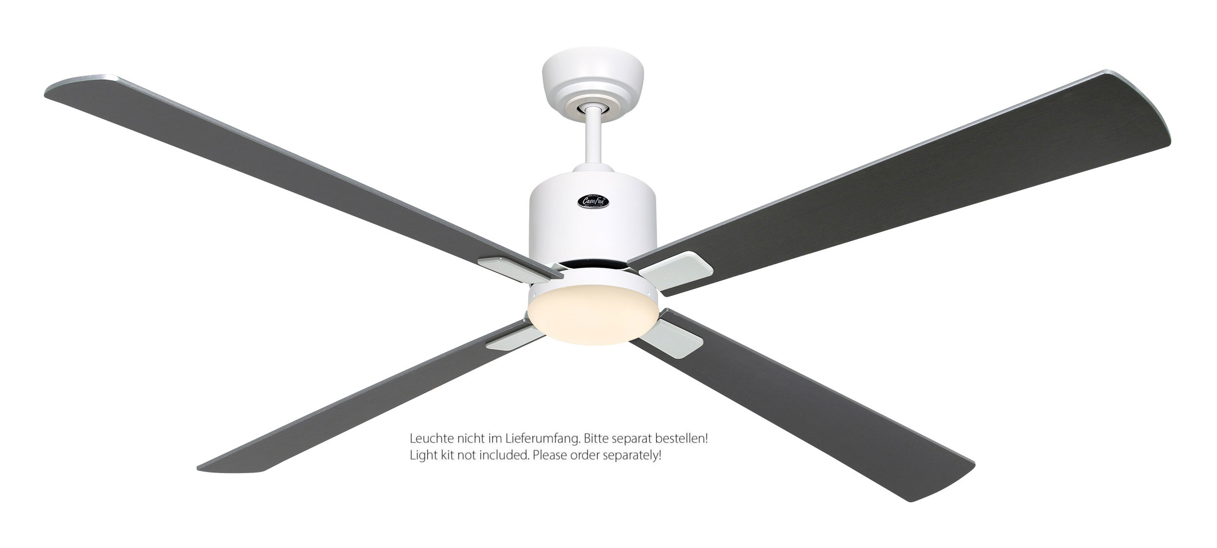 CasaFan Deckenventilator Eco Neo III 152 WE-WN/SI weiß - weiß/lichtgrau Wifi/WLAN optionale Leuchte EN5r