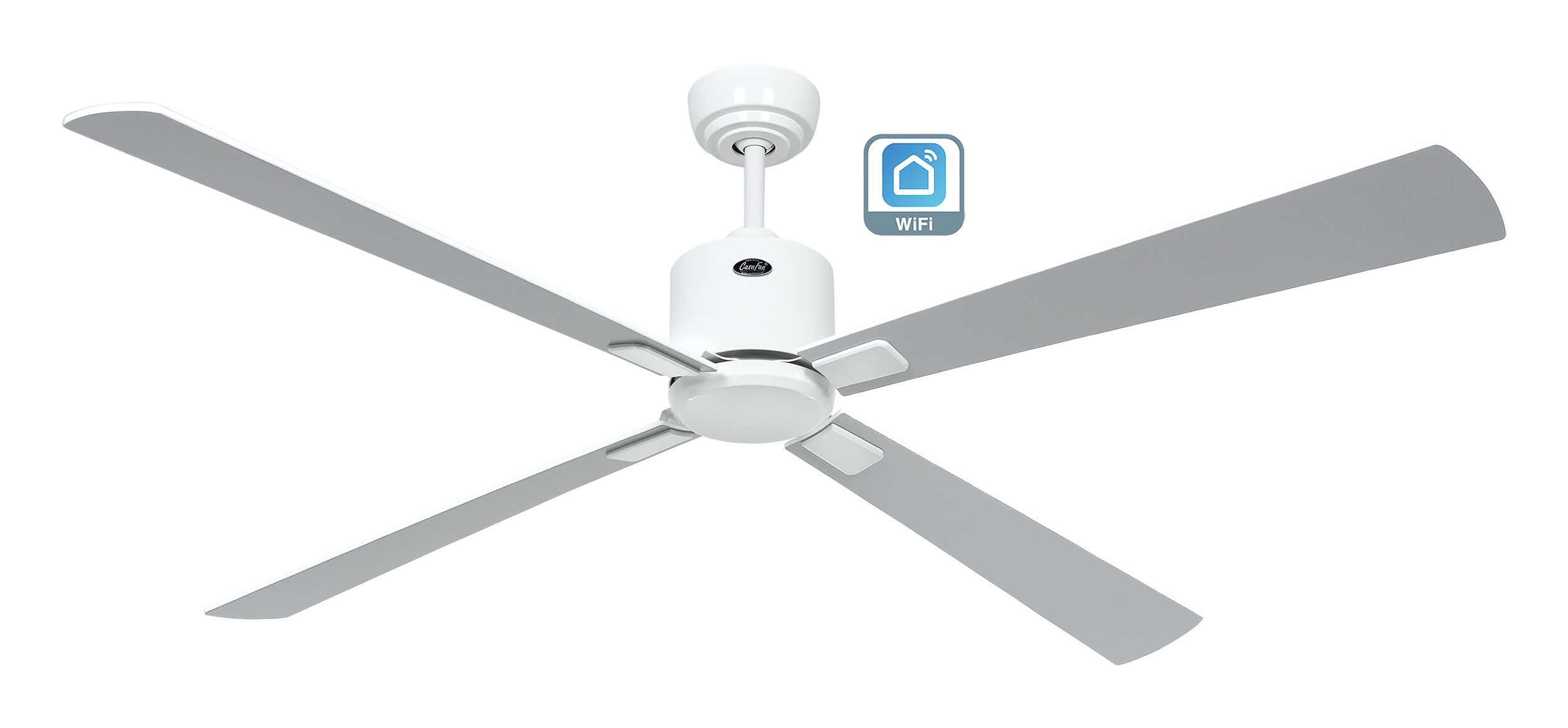 CasaFan Deckenventilator Eco Neo III 152 WE-WE/LG weiß - weiß/lichtgrau Wifi/WLAN