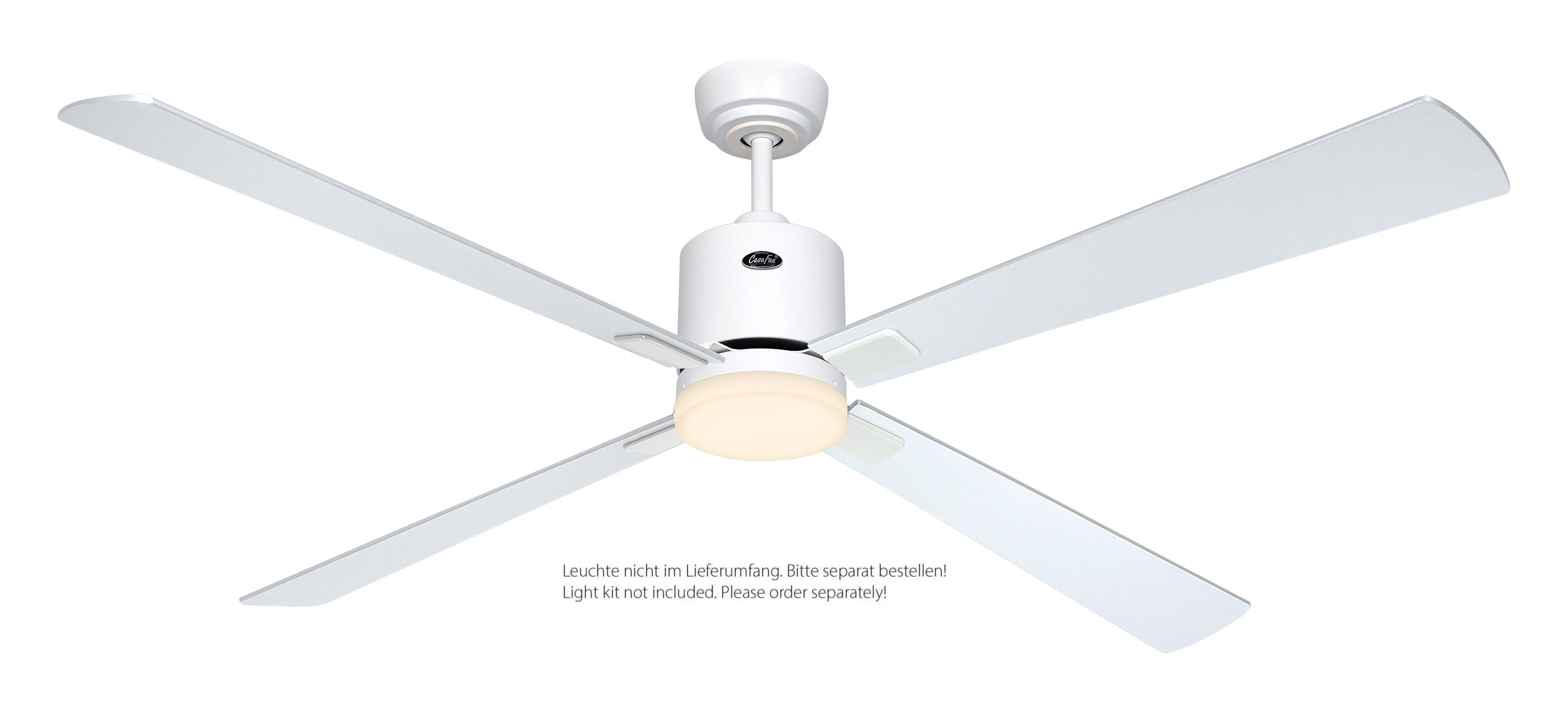 CasaFan Deckenventilator Eco Neo III 152 WE-WN/SI weiß - weiß/lichtgrau Wifi/WLAN optionale Leuchte EN5z