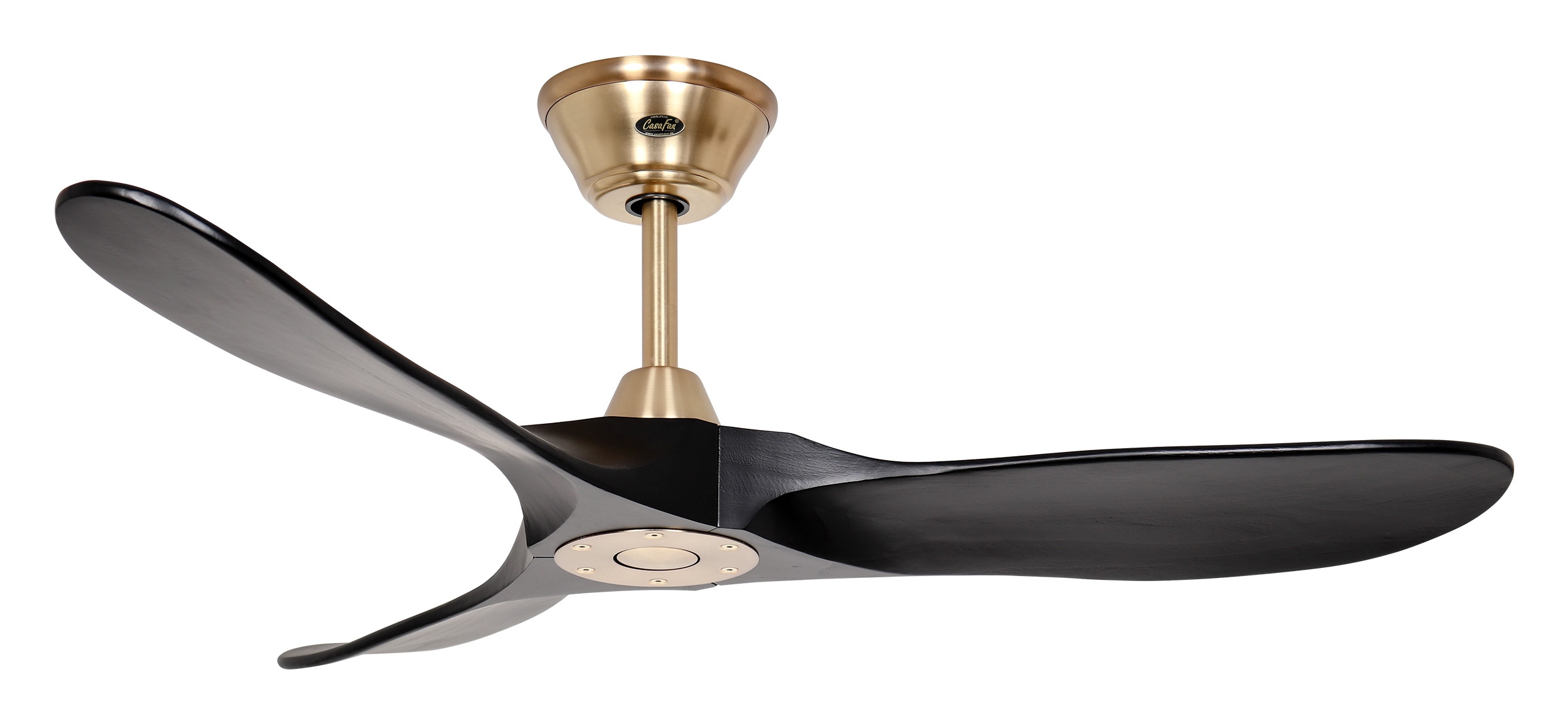 CasaFan Deckenventilator Eco Genuino 122 MG-MS Messing gebürstet - matt schwarz