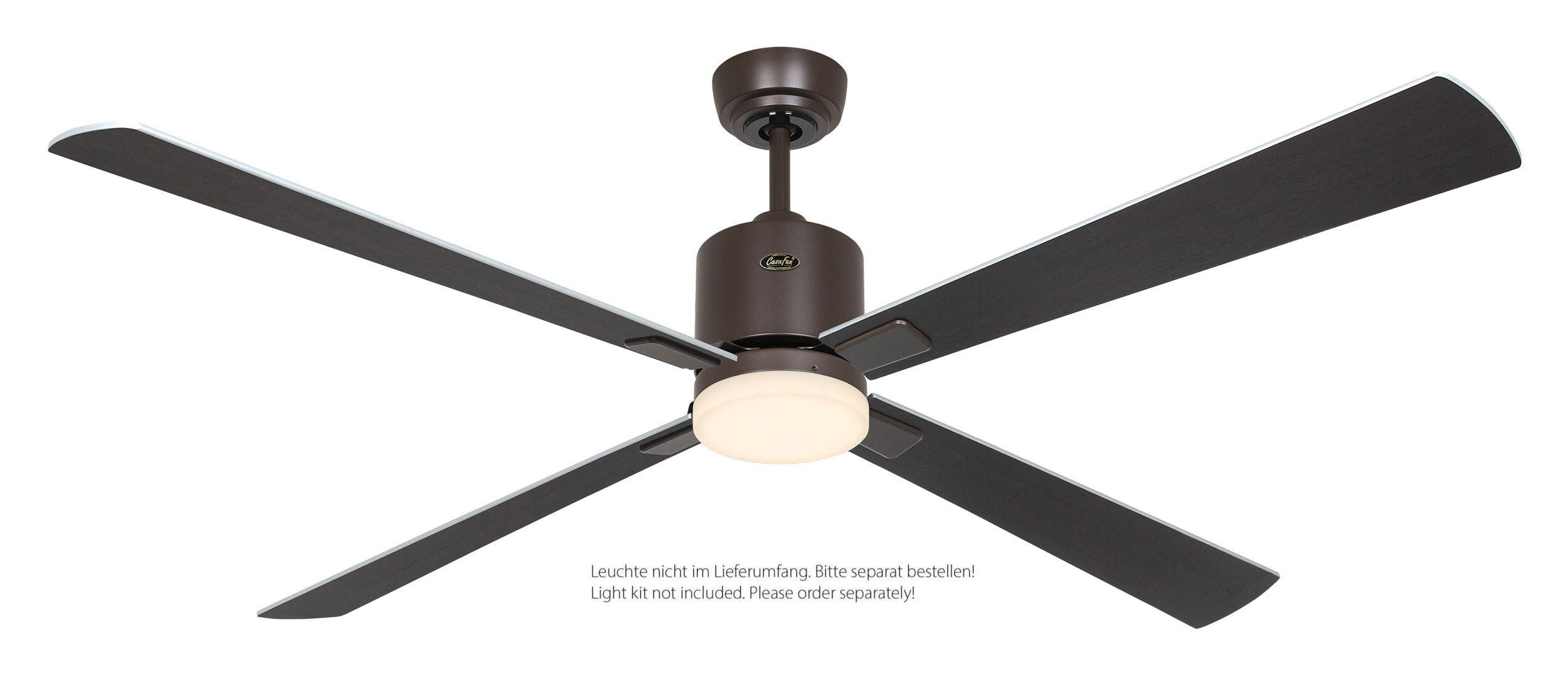 CasaFan Deckenventilator Eco Neo III 152 BZ-WN/SI bronze - Wenge/silber Wifi/WLAN optionale Leuchte EN5z