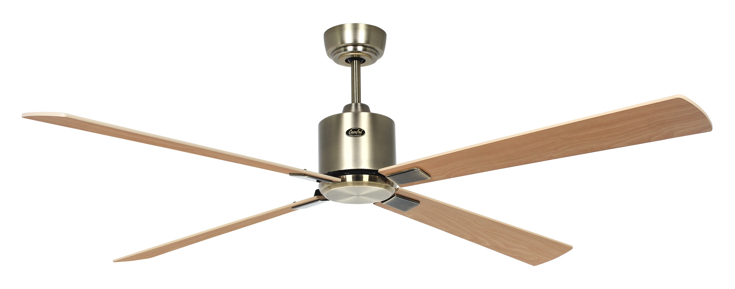 CasaFan Deckenventilator Eco Neo III 152 MA-AH/BU Messing antik - Ahorn/Buche Wifi/WLAN