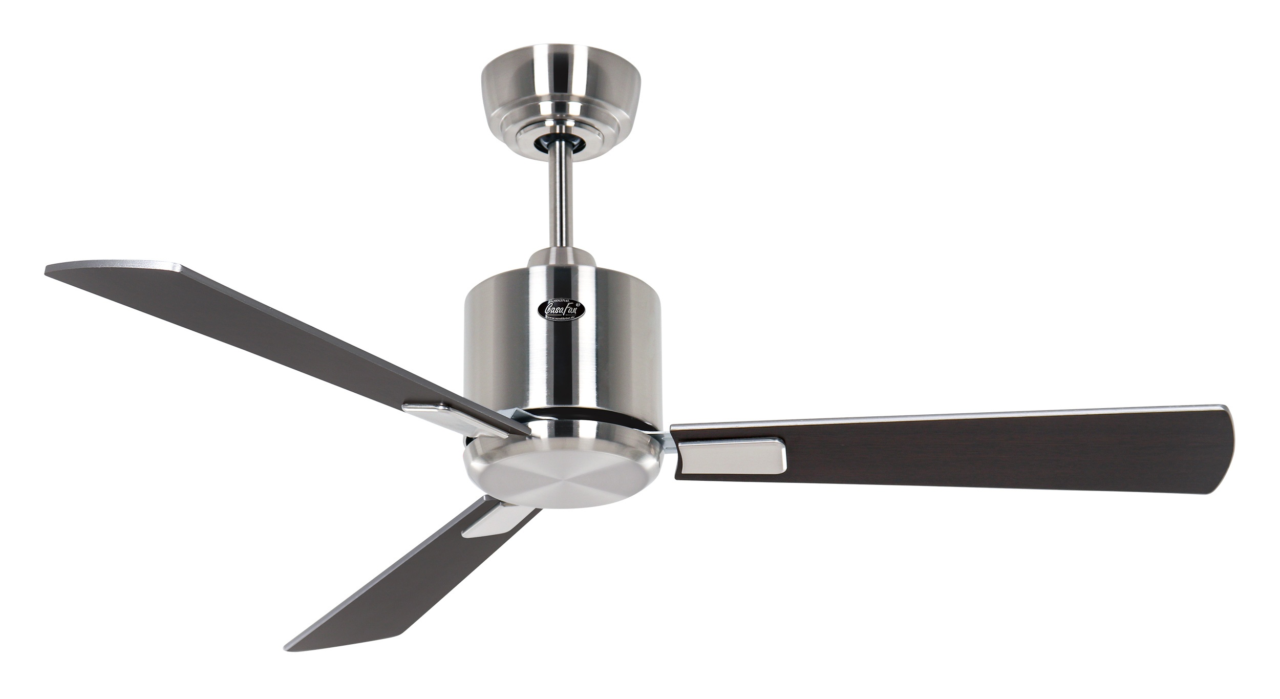 CasaFan Deckenventilator Eco Neo III 103 BN-WN/SI Chrom gebürstet - Wenge/silber WiFi/WLAN