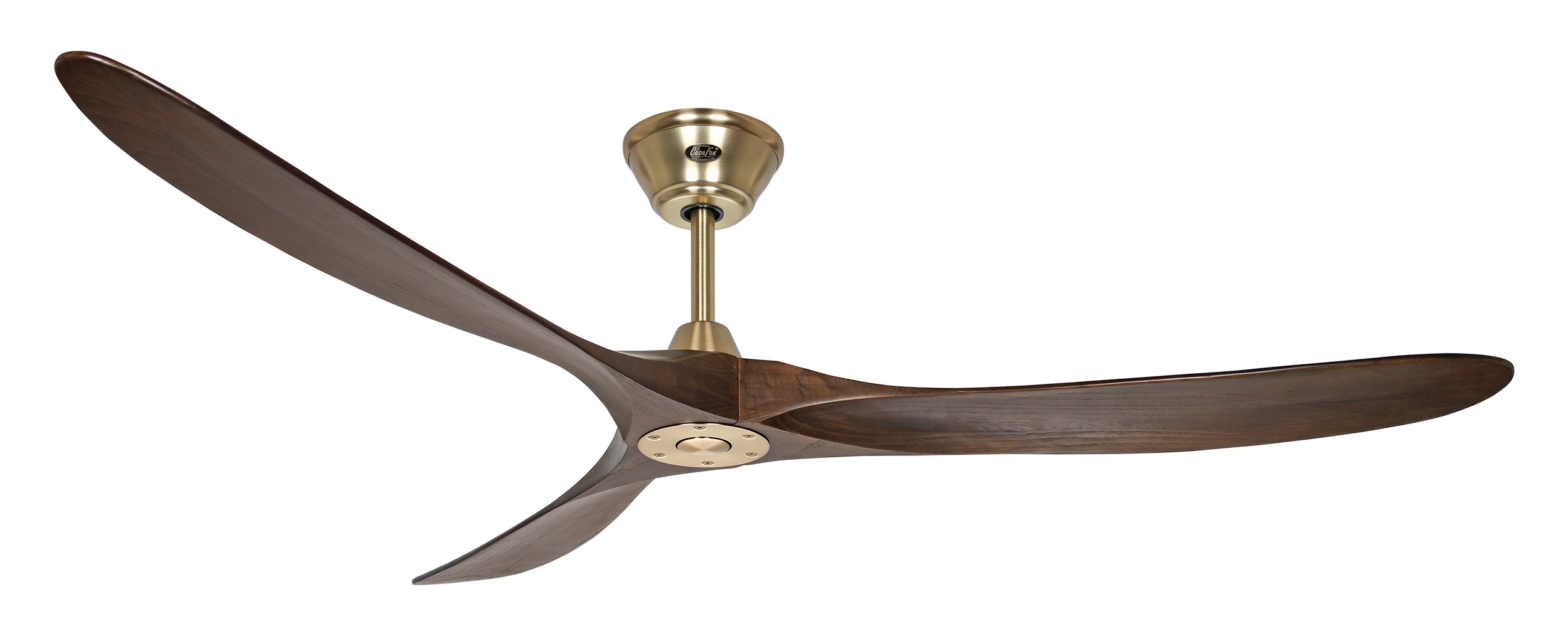 CasaFan Deckenventilator Eco Genuino 180 MG-NB Messing gebürstet - Nussbaum