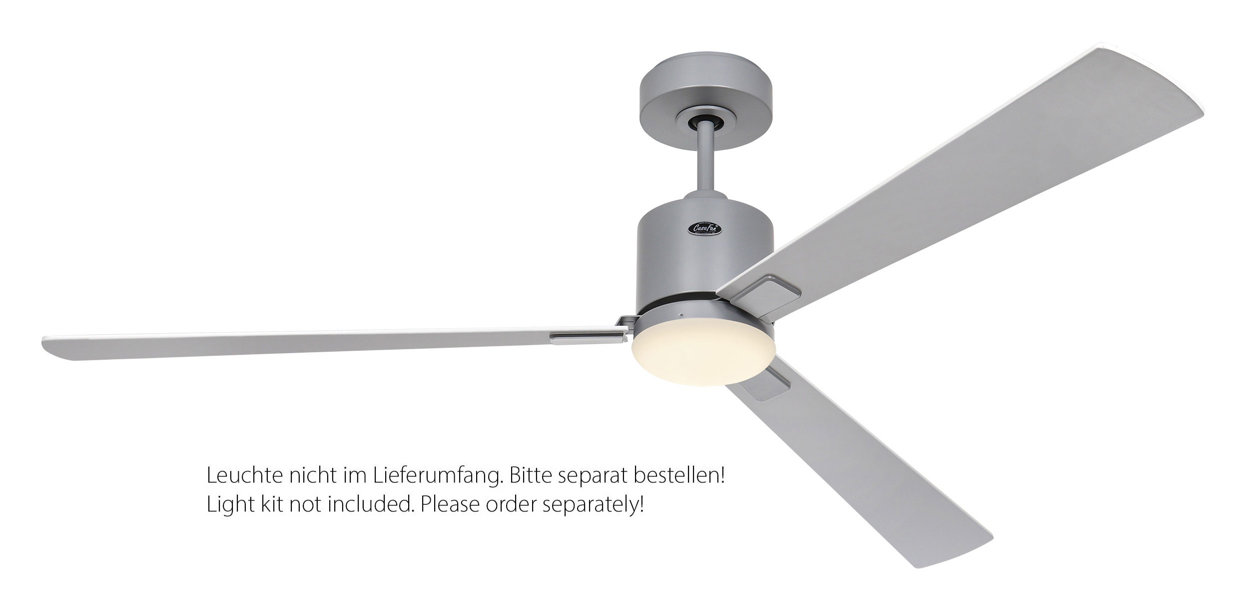 CasaFan Deckenventilator Eco Concept 152 LG-WE/LG Lichtgrau - Weiß/Lichtgrau WiFi mit optionaler Leuchte EN5r