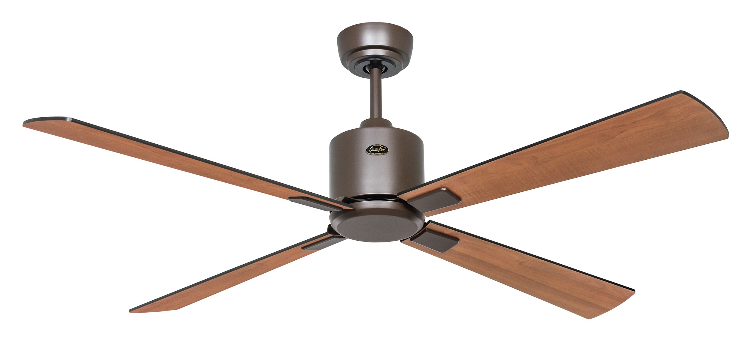CasaFan Deckenventilator Eco Neo III 132 BZ-SW/TK bronze - schwarz/Teak WiFi/WLAN