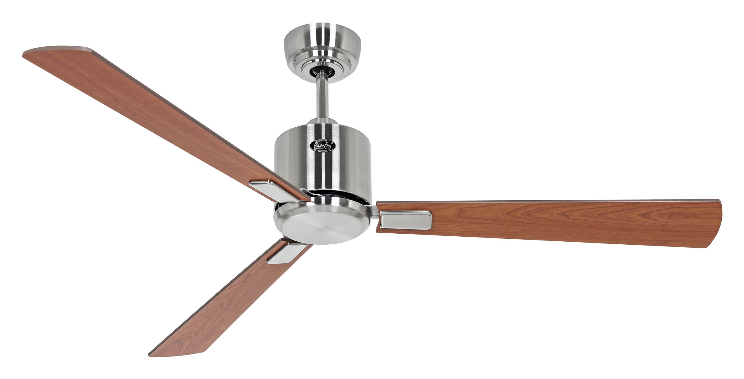 CasaFan Deckenventilator Eco Neo III 132 BN-NB/KI Chrom gebürstet - Nussbaum/Kirsche 0-10V