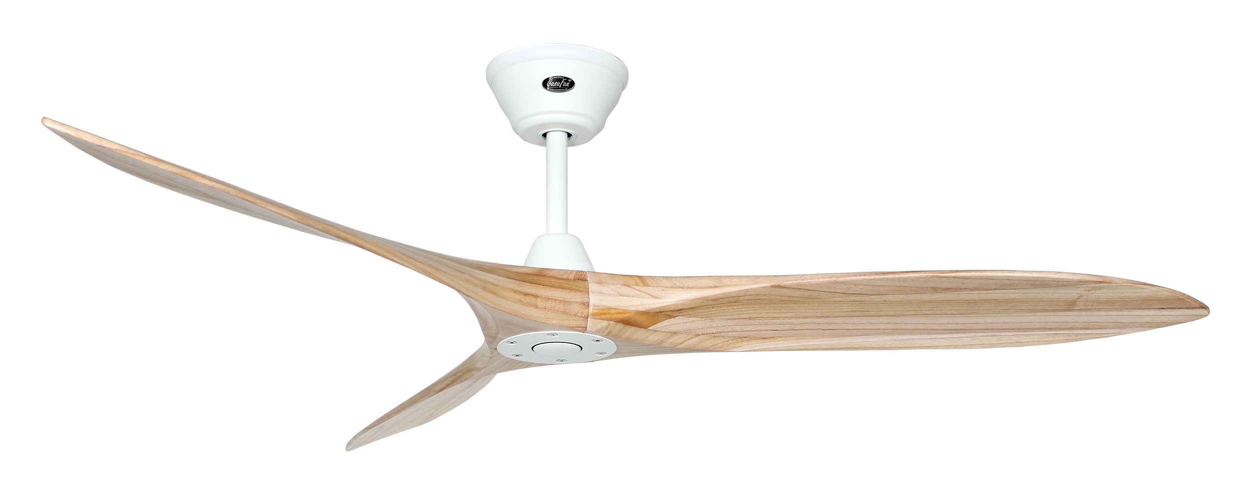 CasaFan Deckenventilator Eco Airscrew 152 MW-NT matt weiß - Holz natur