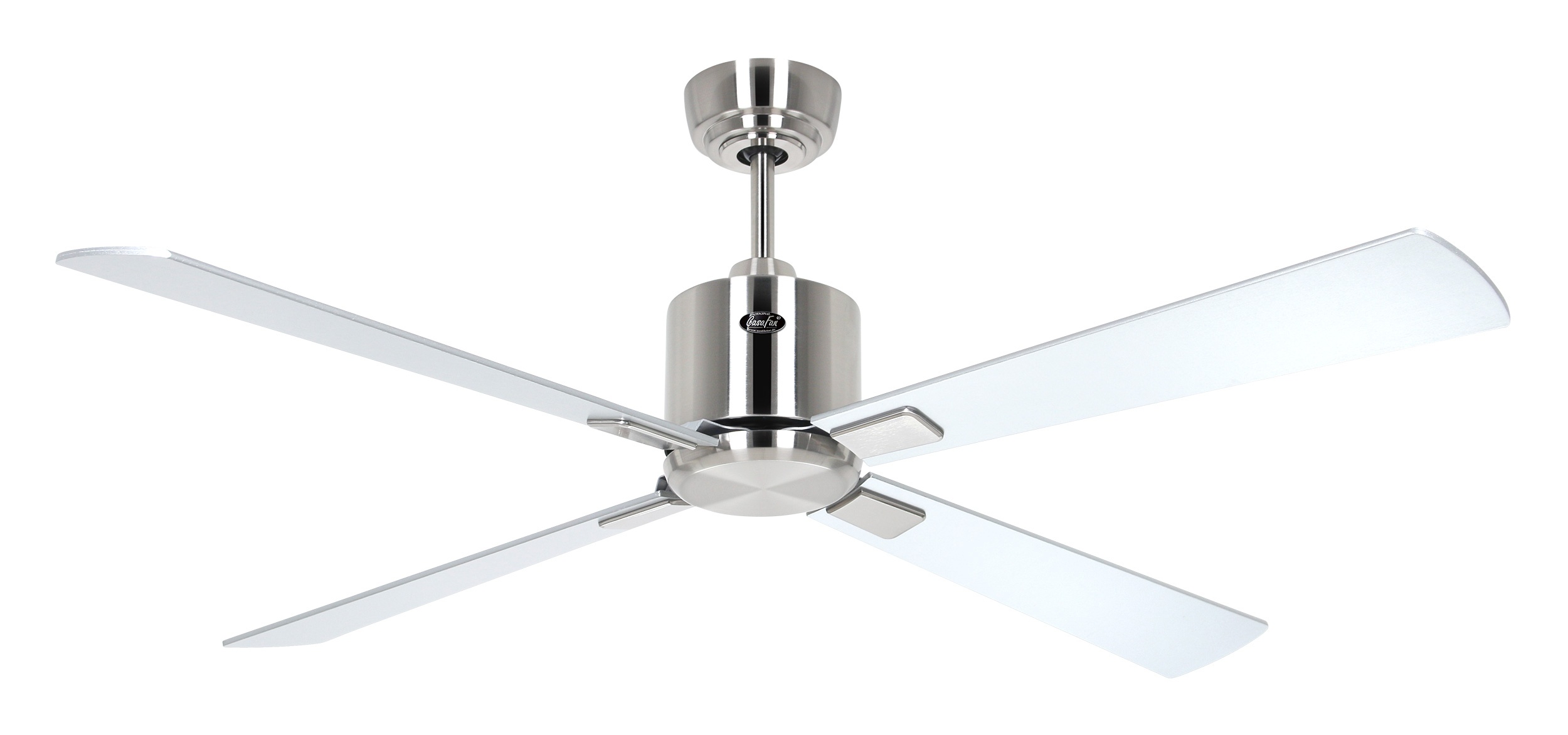 CasaFan Deckenventilator Eco Neo III 132 BN-WN/SI Chrom gebürstet - Wenge/silber WiFi/WLAN