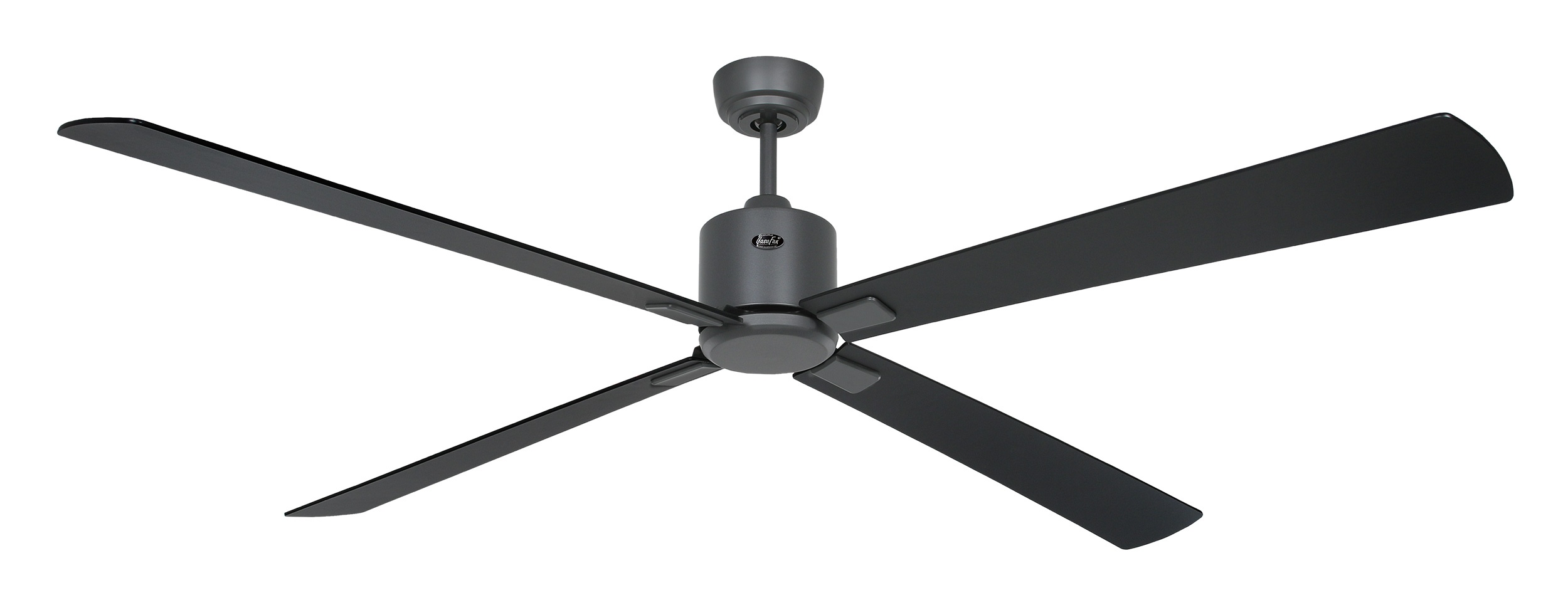 CasaFan Deckenventilator Eco Neo III 180 BG-SW/TK basaltgrau - schwarz/Teak Wifi/WLAN