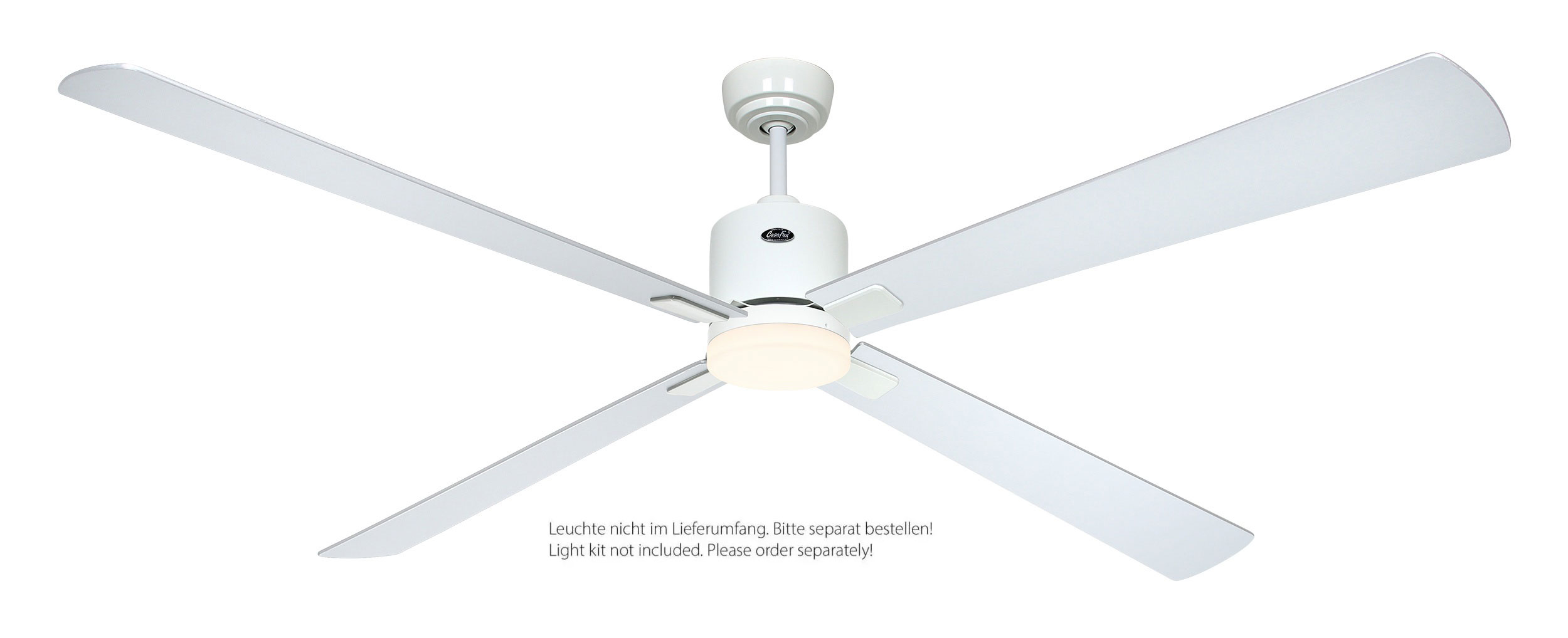 CasaFan Deckenventilator Eco Neo III 180 WE-WN/SI weiß - weiß/lichtgrau Wifi/WLAN optionale Leuchte EN5z