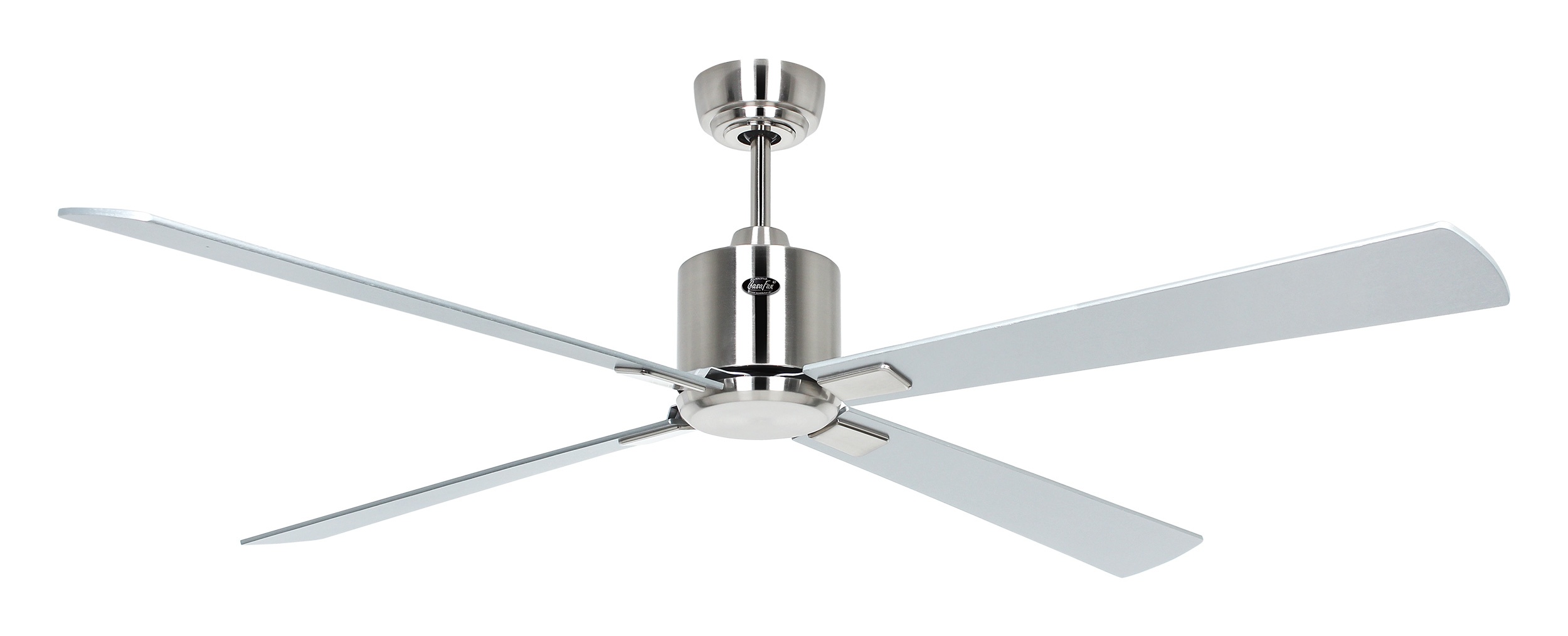 CasaFan Deckenventilator Eco Neo III 152 BN-WN/SI Chrom gebürstet - Wenge/silber Wifi/WLAN