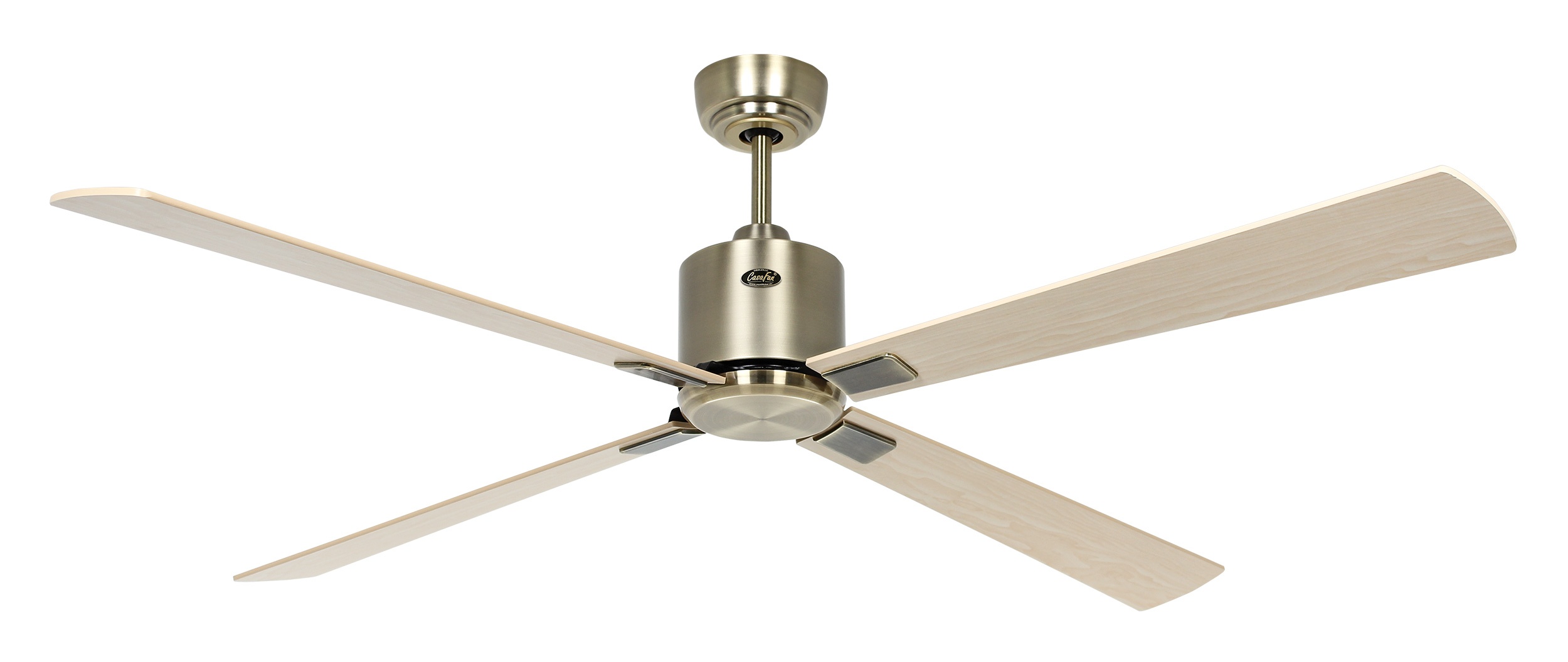CasaFan Deckenventilator Eco Neo III 152 MA-AH/BU Messing antik - Ahorn/Buche Wifi/WLAN