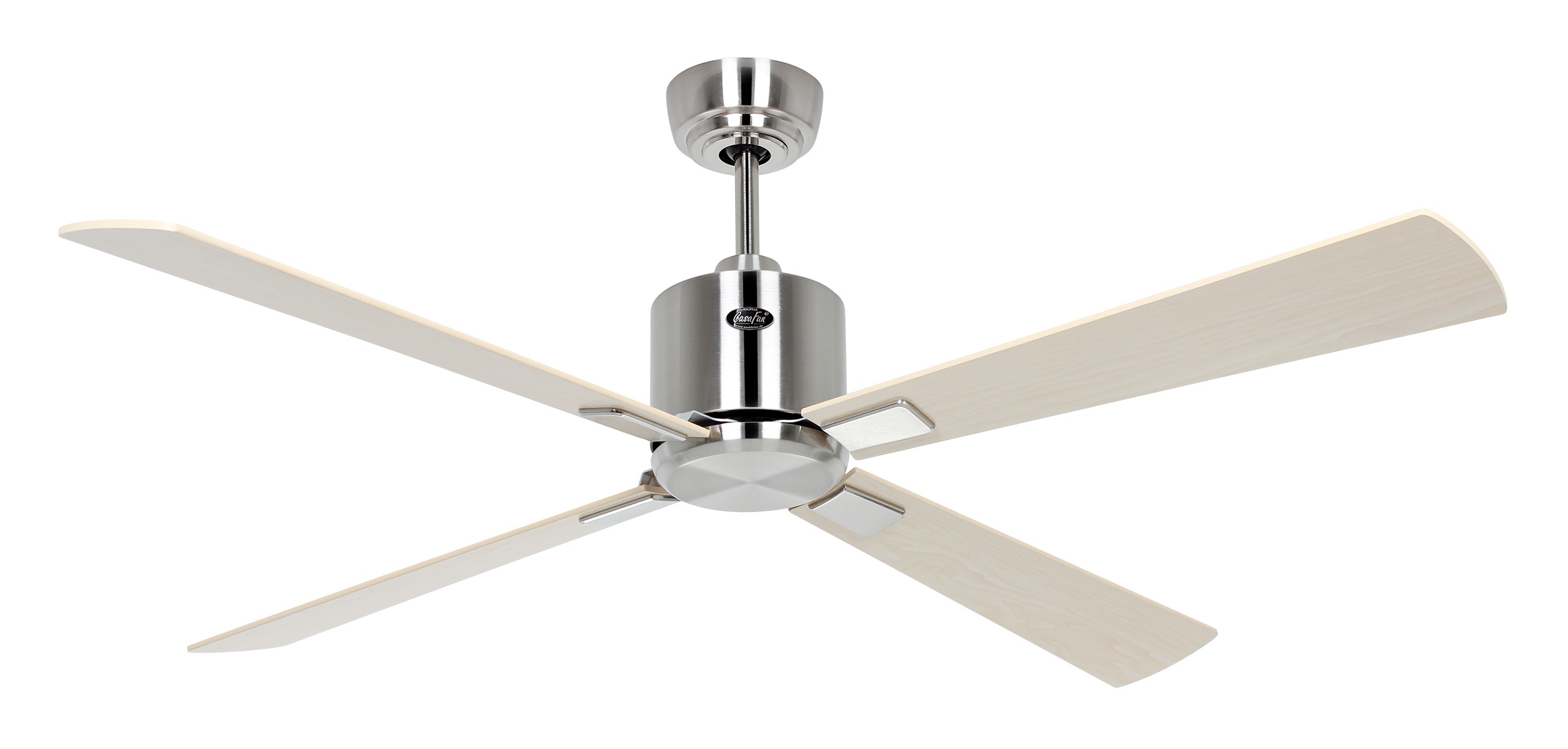 CasaFan Deckenventilator Eco Neo III 132 BN-AH/BU Chrom gebürstet - Ahorn/Buche WiFi/WLAN