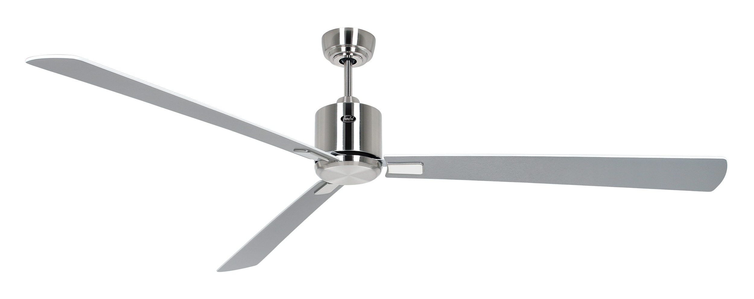 CasaFan Deckenventilator Eco Neo III 180 BN-WE/LG Chrom gebürstet - weiß/lichtgrau Wifi/WLAN