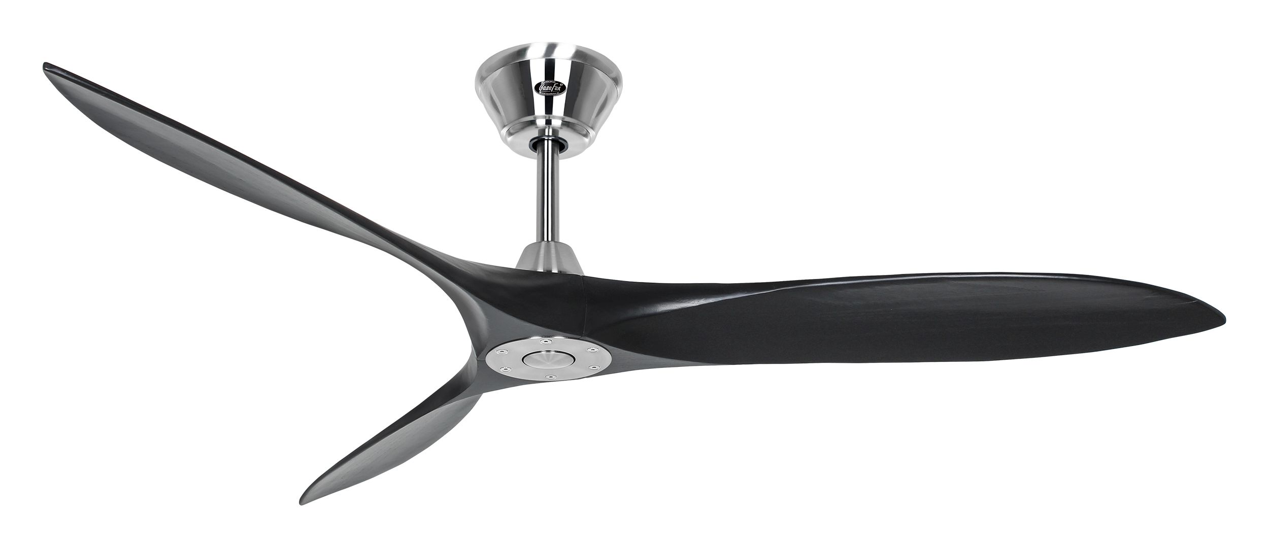 CasaFan Deckenventilator Eco Airscrew 152 BN-MS Chrom gebürstet - matt schwarz