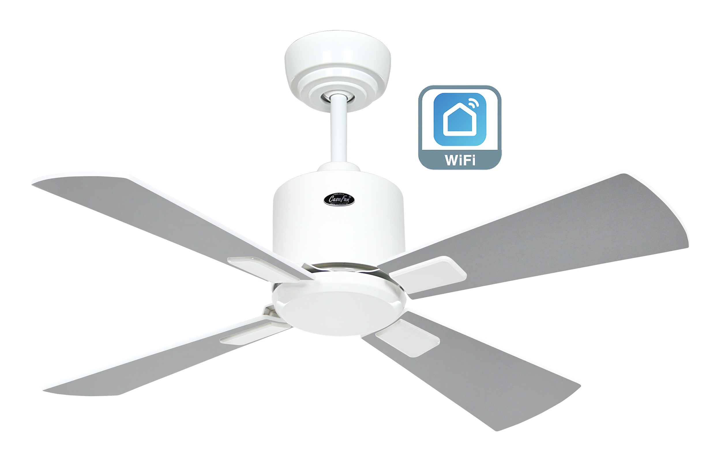 CasaFan Deckenventilator Eco Neo III 92 WE-WE/LG weiß - weiß/lichtgrau WiFi/WLAN