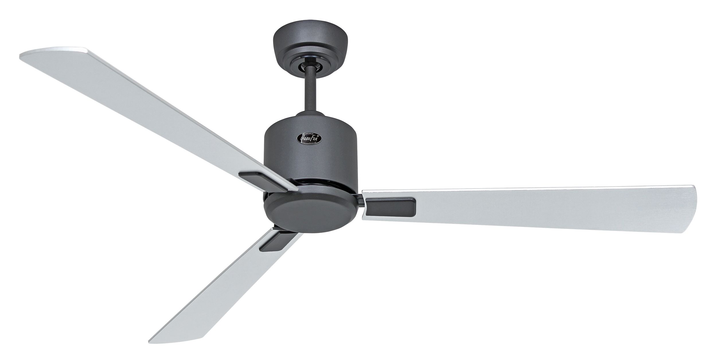 CasaFan Deckenventilator Eco Neo III 132 BG-WN/SI basaltgrau - Wenge/silber 0-10V