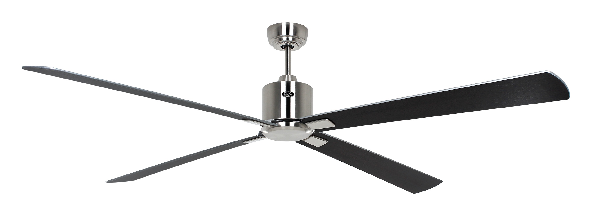 CasaFan Deckenventilator Eco Neo III 180 BN-WN/SI Chrom gebürstet - Wenge/silber Wifi/WLAN