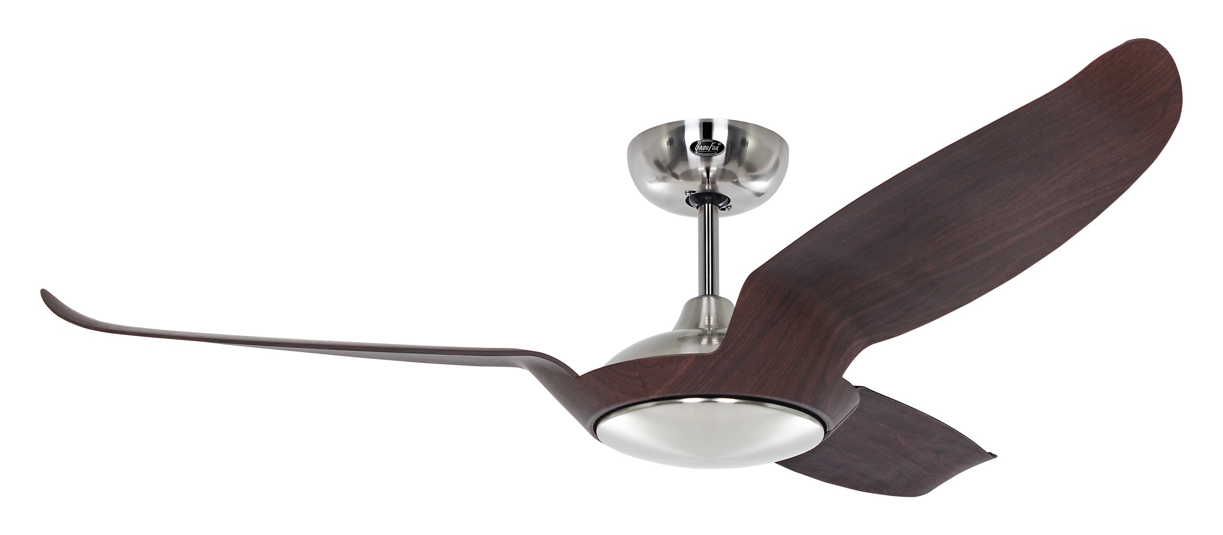 CasaFan Deckenventilator Eco Talos BN-NB (Chrom gebürstet - Nussbaum)