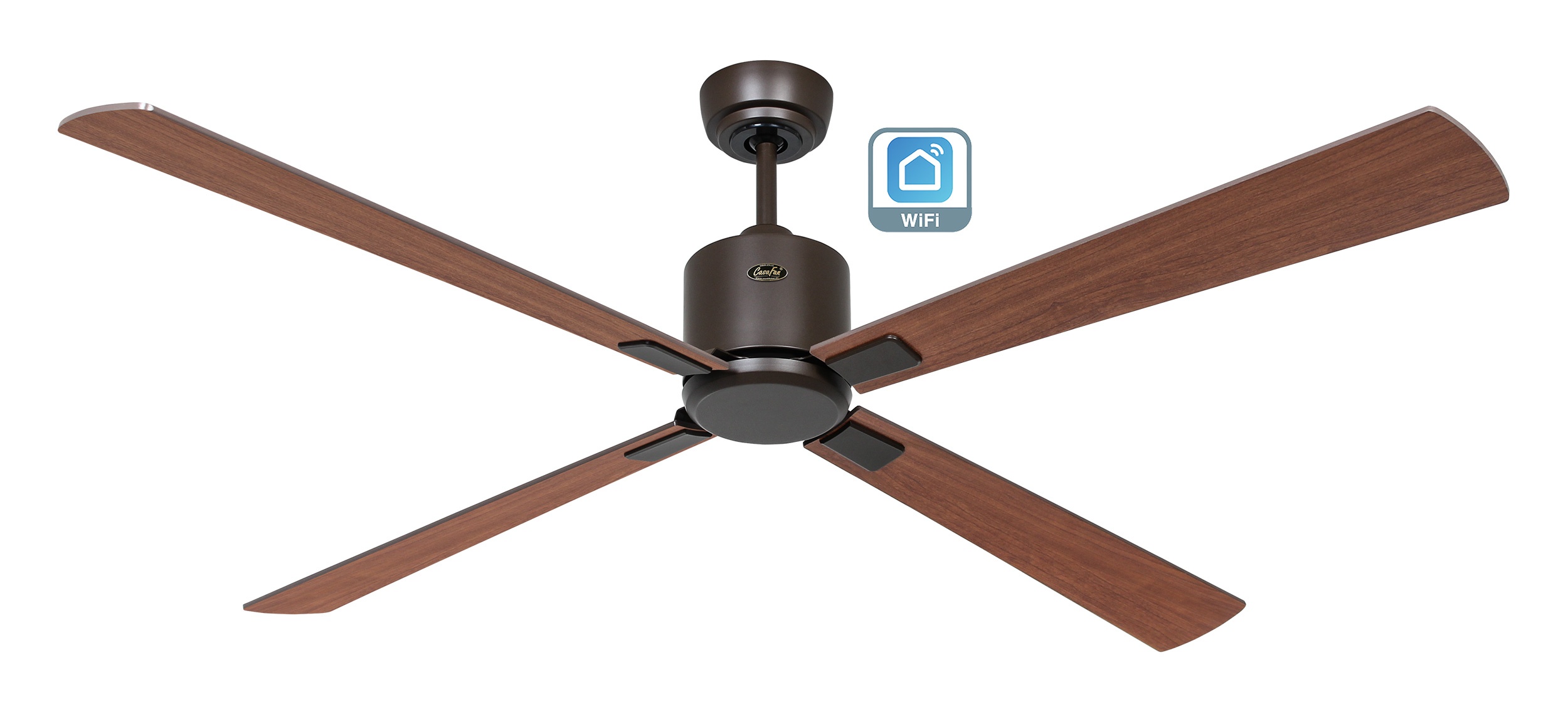 CasaFan Deckenventilator Eco Neo III 152 BZ-NB/Ki bronze - Nussbaum/Kirsche Wifi/WLAN