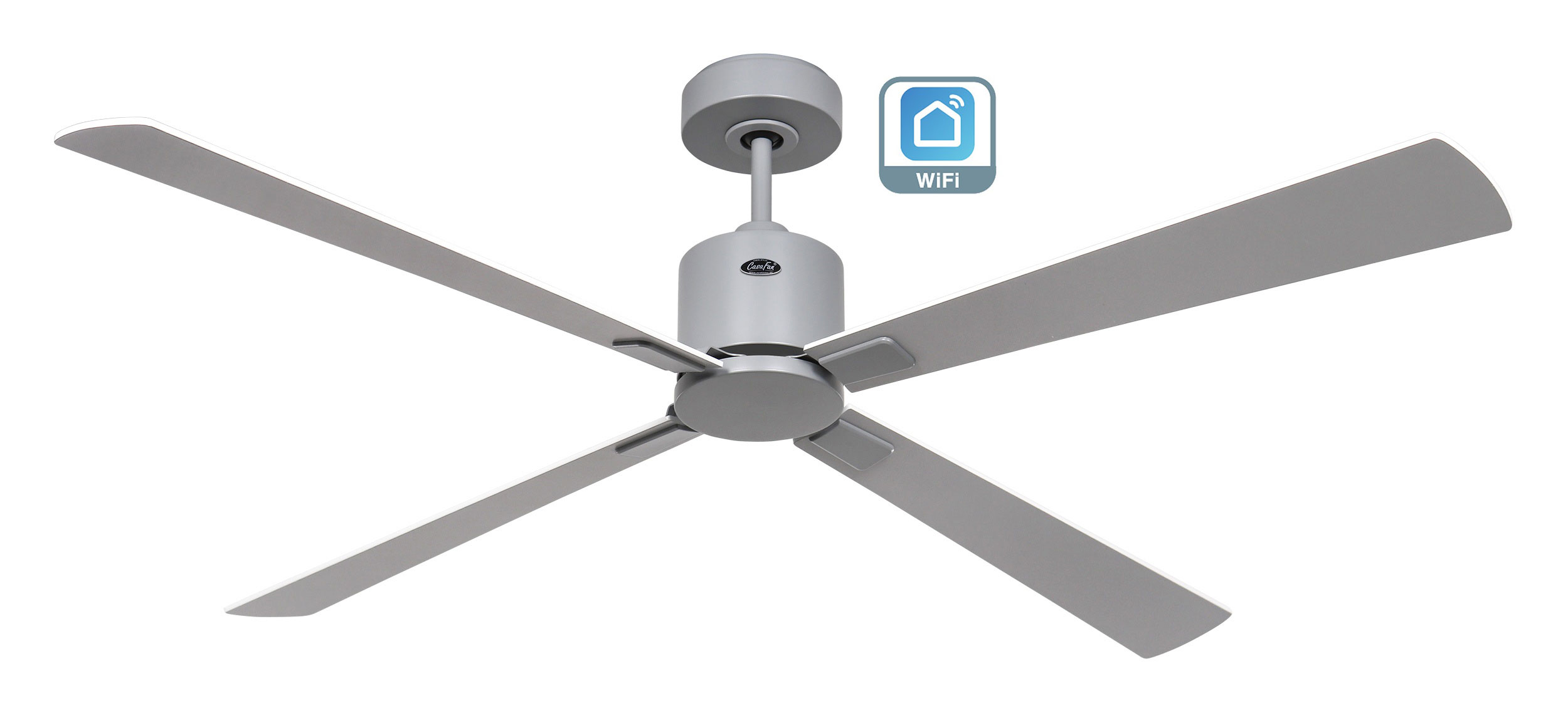 CasaFan Deckenventilator Eco Concept 152 LG-WE/LG Lichtgrau - Weiß/Lichtgrau WiFi 