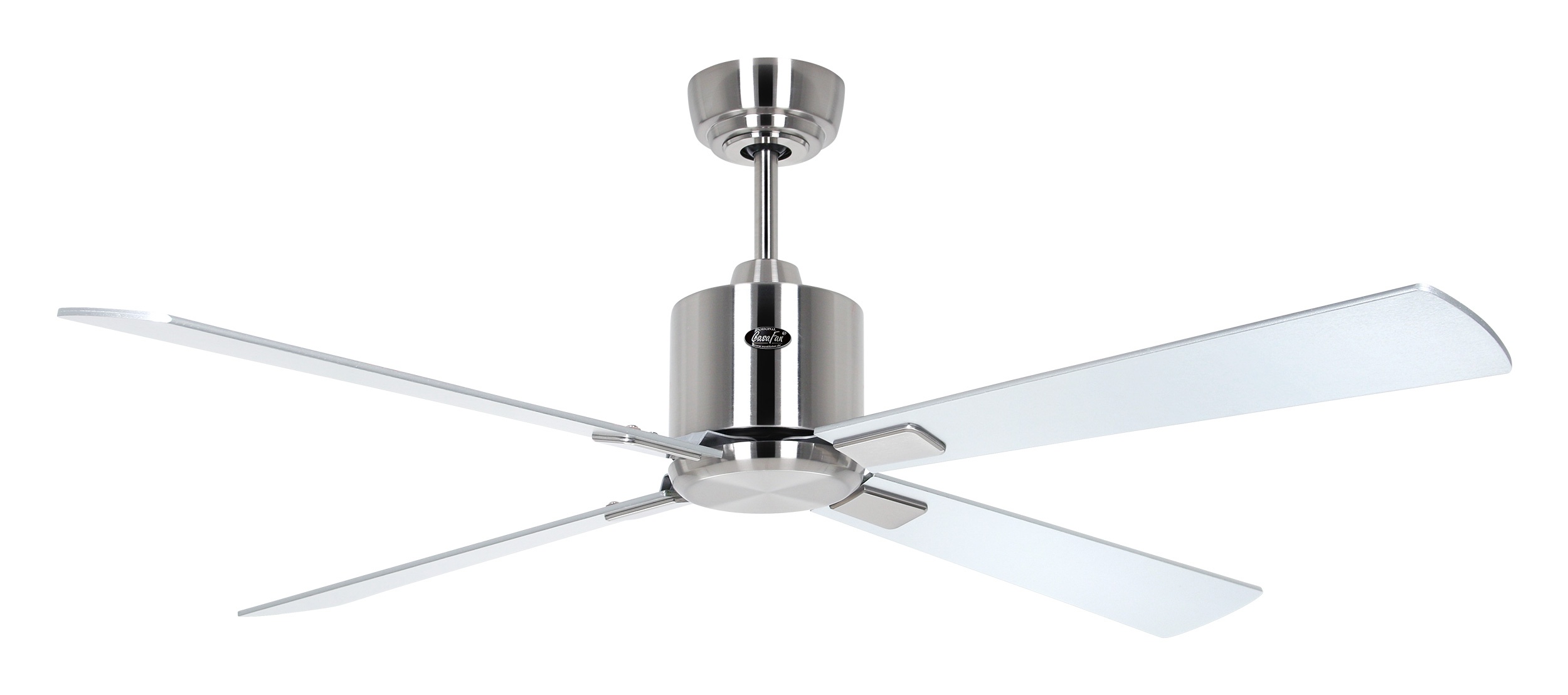 CasaFan Deckenventilator Eco Neo III 132 BN-WN/SI Chrom gebürstet - Wenge/silber WiFi/WLAN