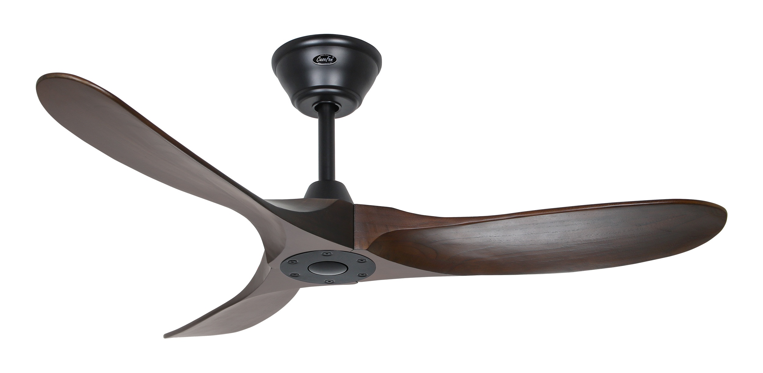 CasaFan Deckenventilator Eco Genuino 122 MS-NB Schwarz - Nussbaum
