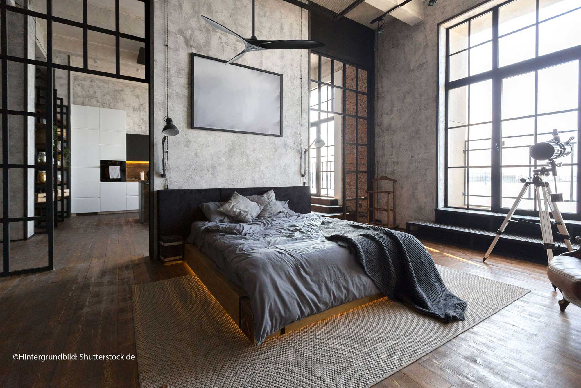 CasaFan Deckenventilator Eco Airscrew 152 MS-MS matt schwarz