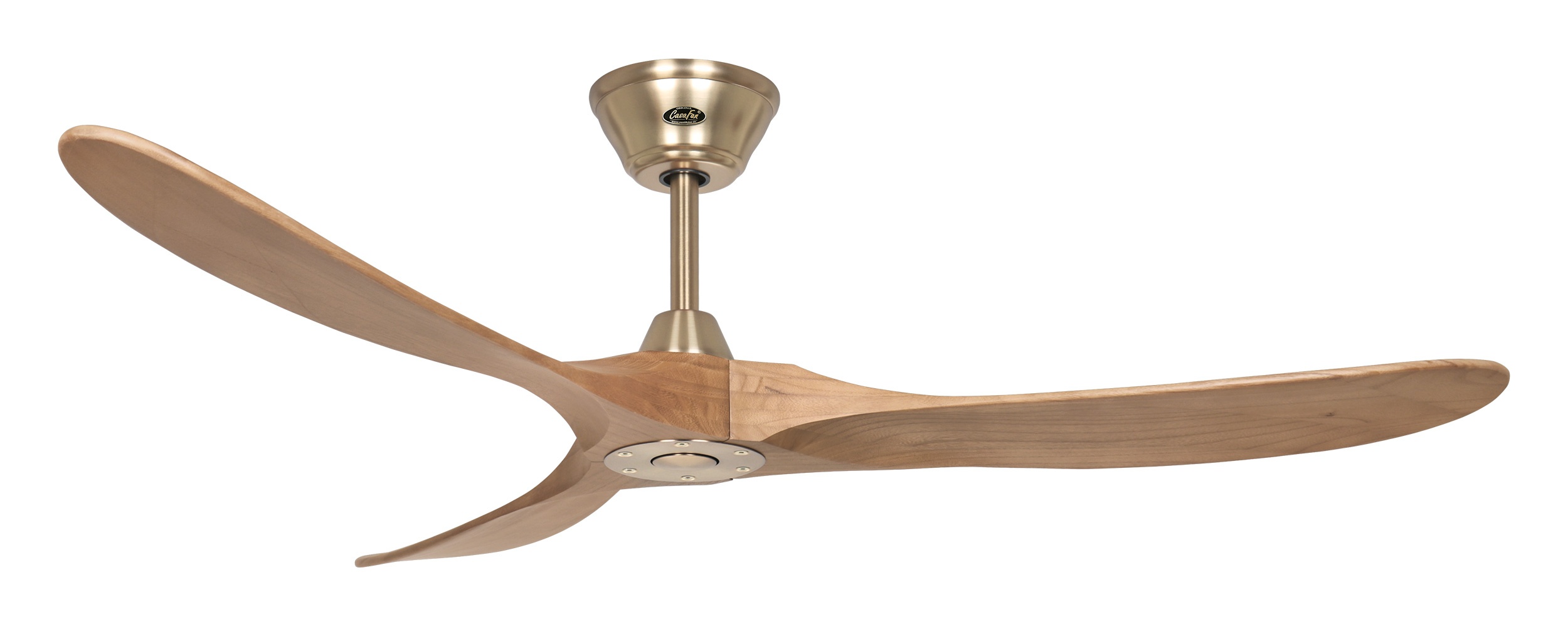 CasaFan Deckenventilator Eco Genuino 152 MG-EM Messing gebürstet - Eiche mittel
