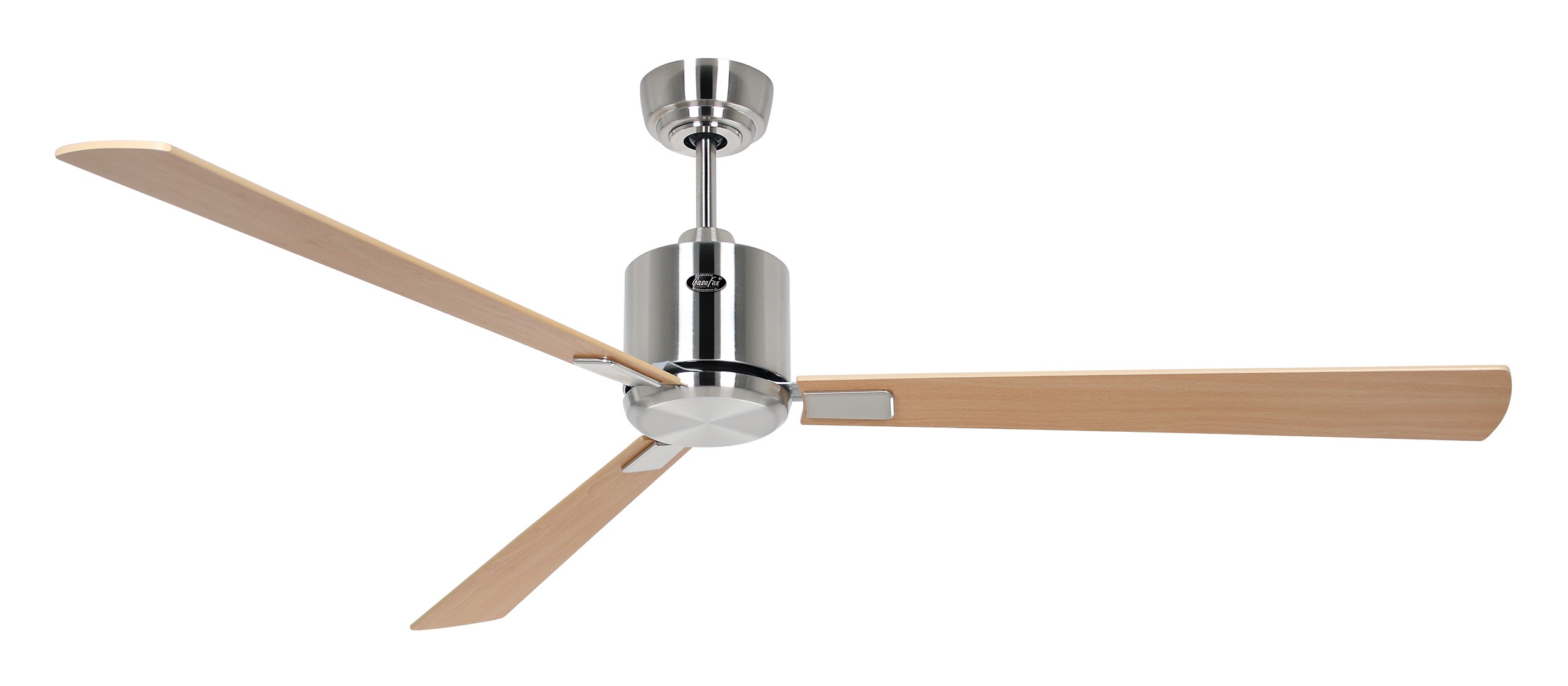 CasaFan Deckenventilator Eco Neo III 152 BN-AH/BU Chrom gebürstet - Ahorn/Buche Wifi/WLAN