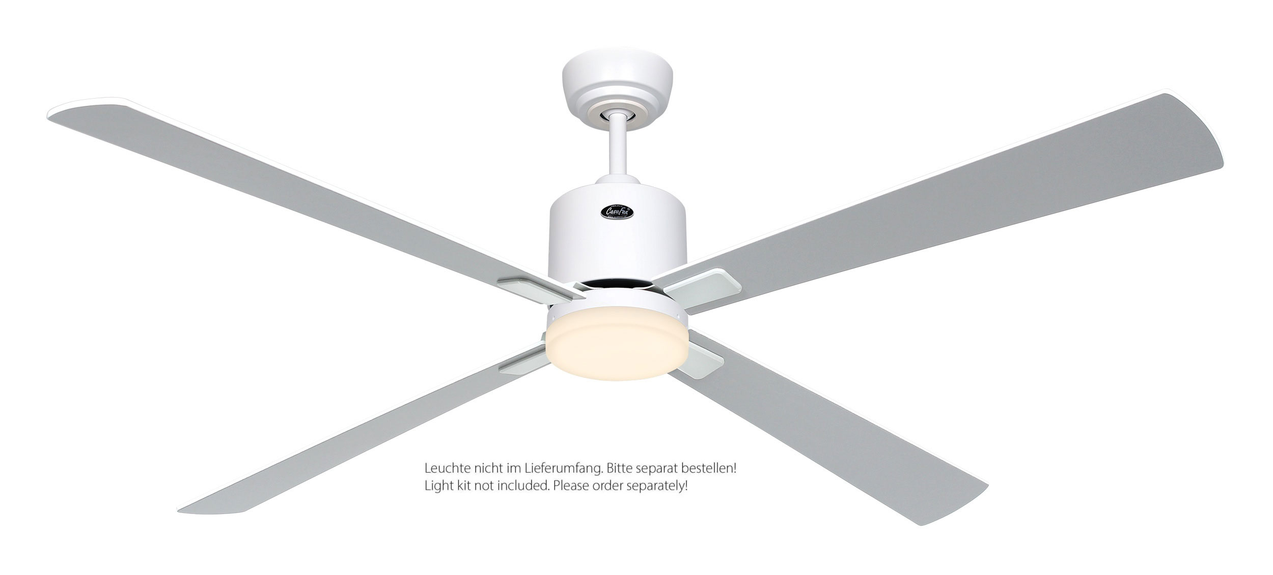 CasaFan Deckenventilator Eco Neo III 152 WE-WE/LG weiß - weiß/lichtgrau Wifi/WLAN optionale Leuchte EN5z