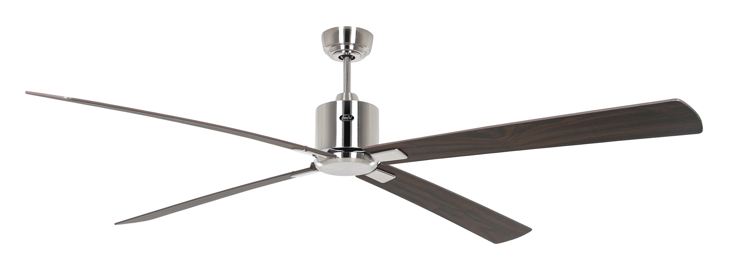 CasaFan Deckenventilator Eco Neo III 180 BN-NB/KI Chrom gebürstet - Nussbaum/Kirsche Wifi/WLAN