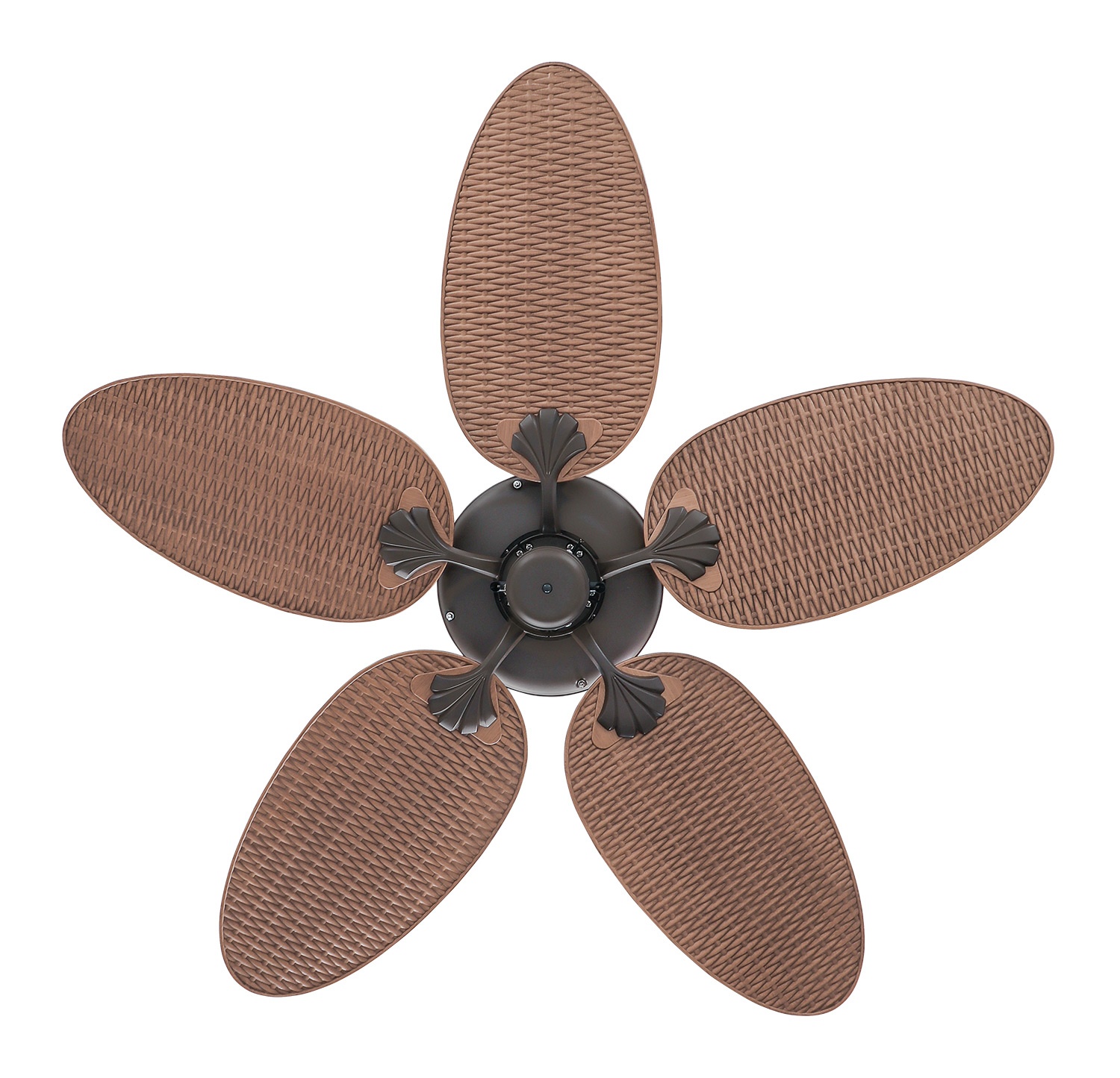CasaFan Deckenventilator Outdoor Classic BZ-PR bronze - Palme/Rattan Flügel
