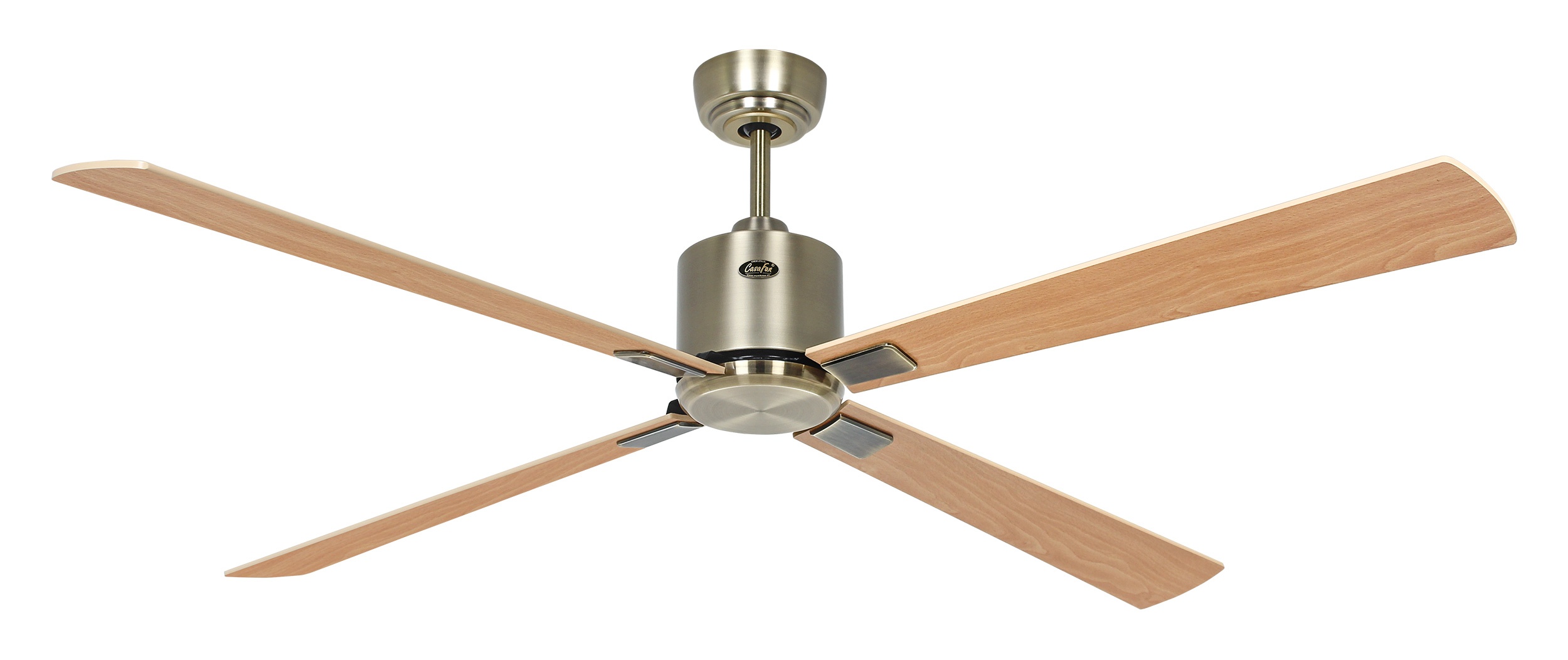 CasaFan Deckenventilator Eco Neo III 152 MA-AH/BU Messing antik - Ahorn/Buche Wifi/WLAN