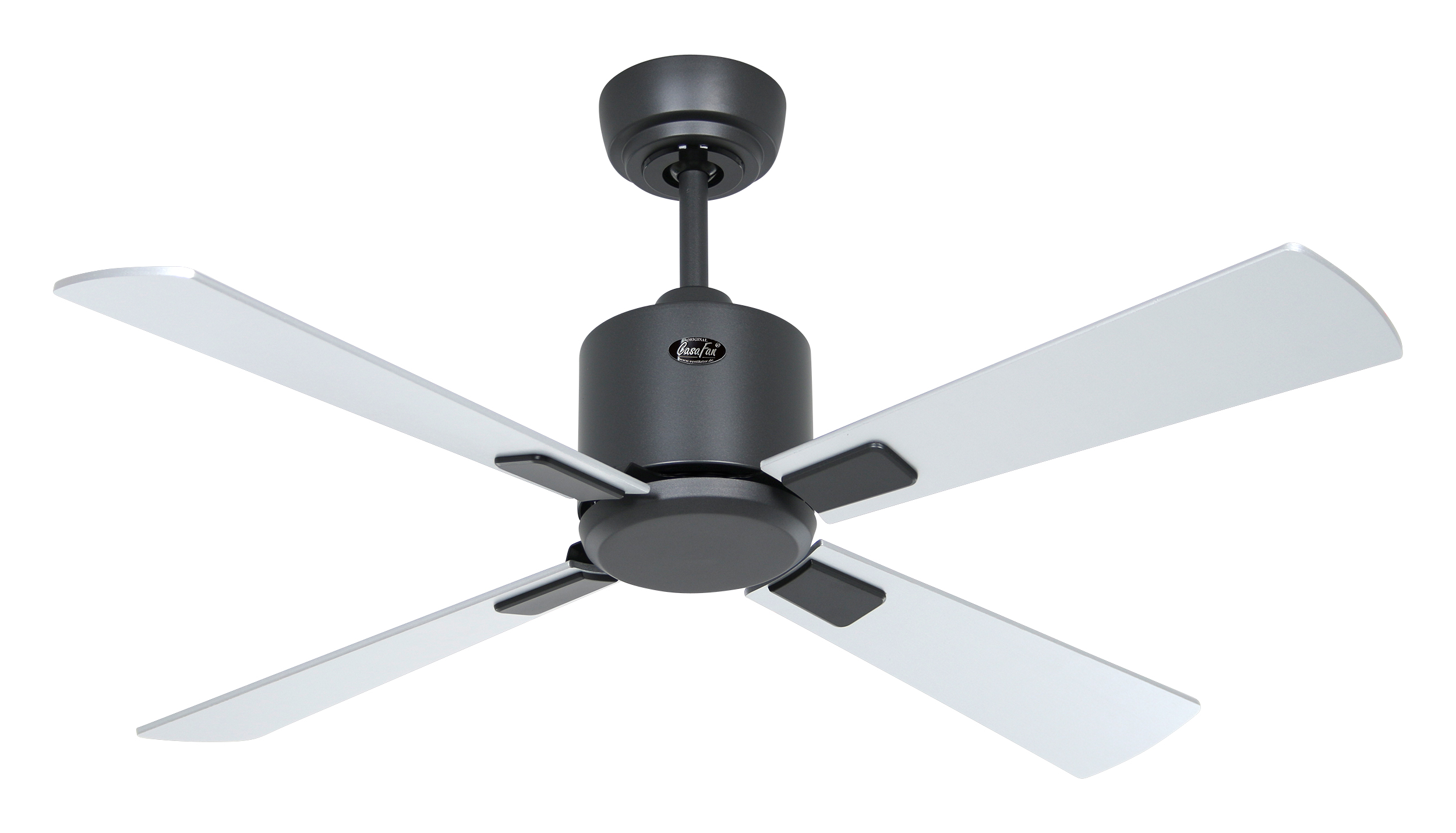 CasaFan Deckenventilator Eco Neo III 103 BG-WN/SI basaltgrau - Wenge/silber 0-10V 1