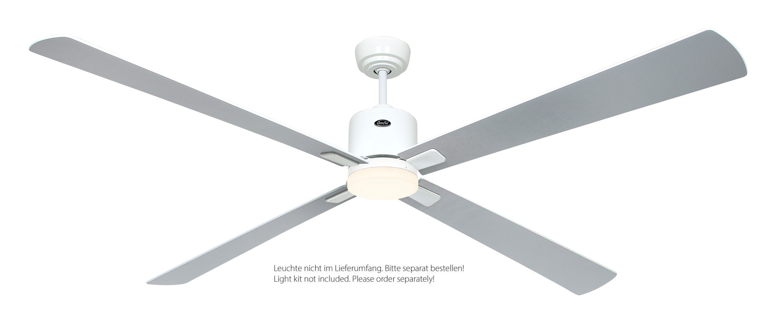 CasaFan Deckenventilator Eco Neo III 180 WE-WE/LG weiß - weiß/lichtgrau Wifi/WLAN optionale Leuchte EN5z