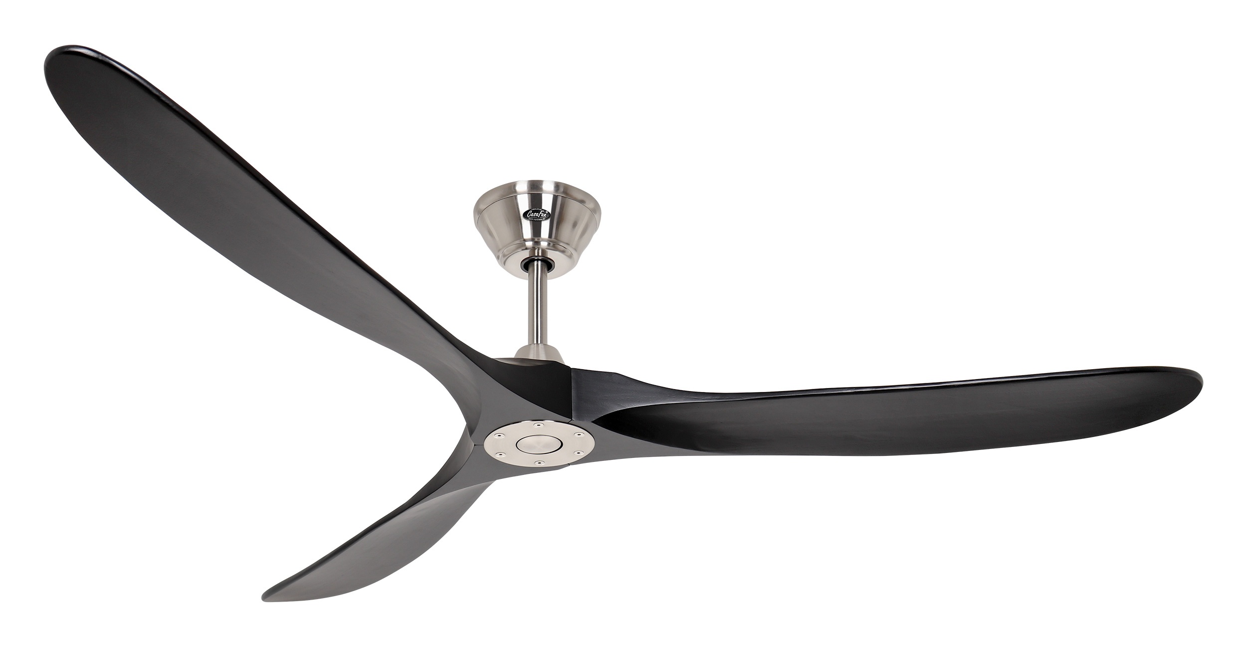 CasaFan Deckenventilator Eco Genuino 180 BN-MS Chrom gebürstet – Schwarz