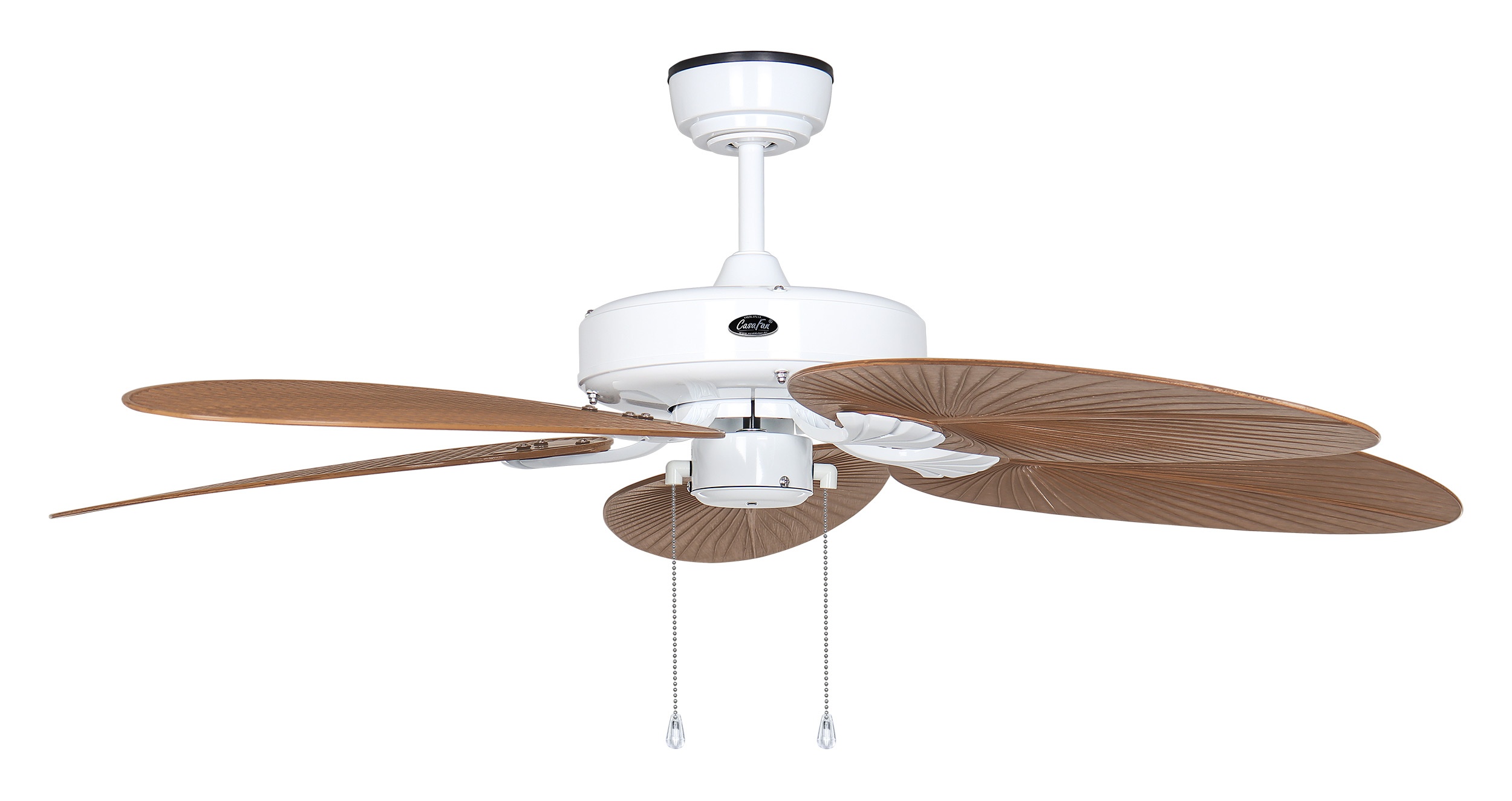 CasaFan Deckenventilator Outdoor Classic WE-PR weiß - Palme/Rattan
