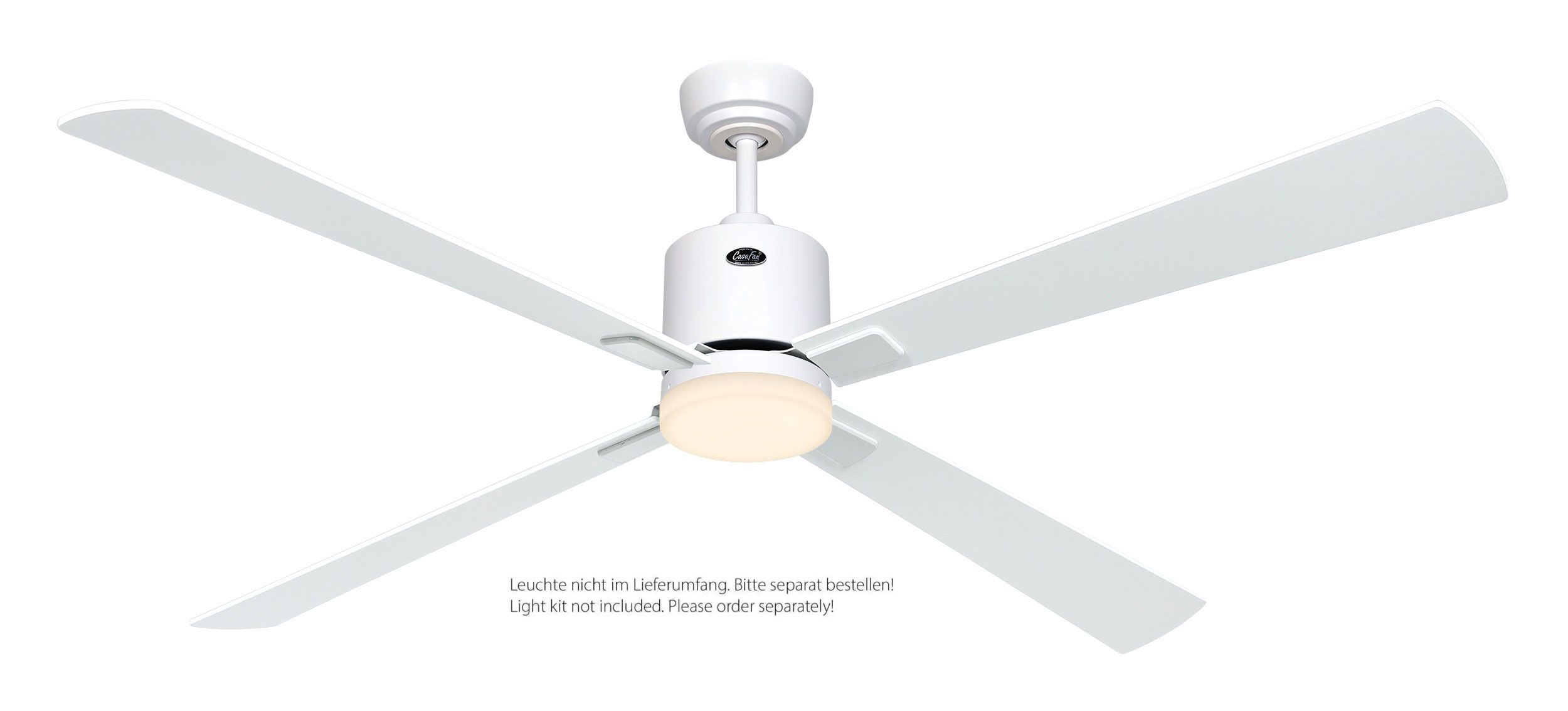 CasaFan Deckenventilator Eco Neo III 152 WE-WE/LG weiß - weiß/lichtgrau Wifi/WLAN optionale Leuchte EN5z