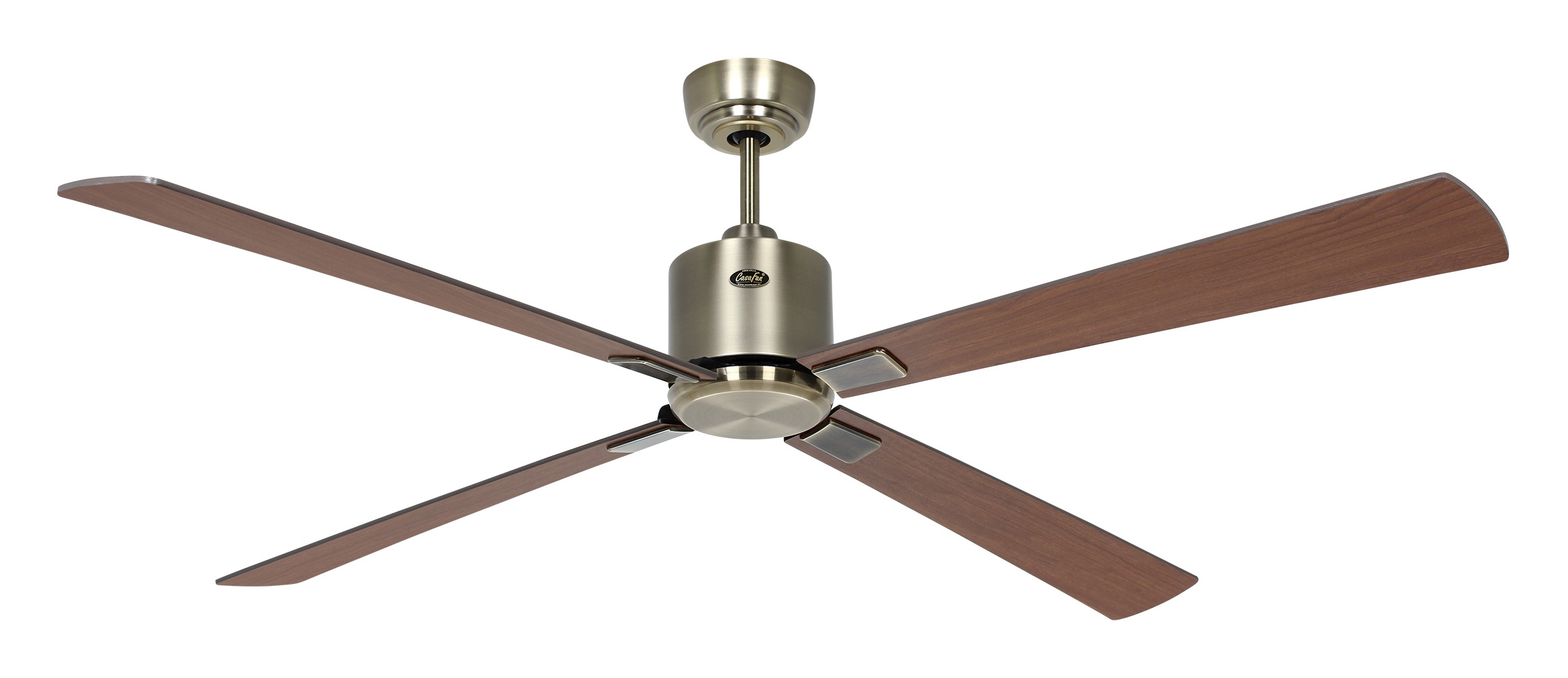 CasaFan Deckenventilator Eco Neo III 152 MA-NB/KI Messing antik - Nussbaum/Kirsche Wifi/WLAN