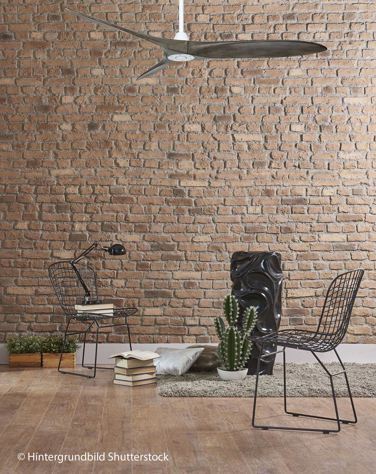 CasaFan Deckenventilator Eco Airscrew 152 MW-GW matt weiß - grey washed