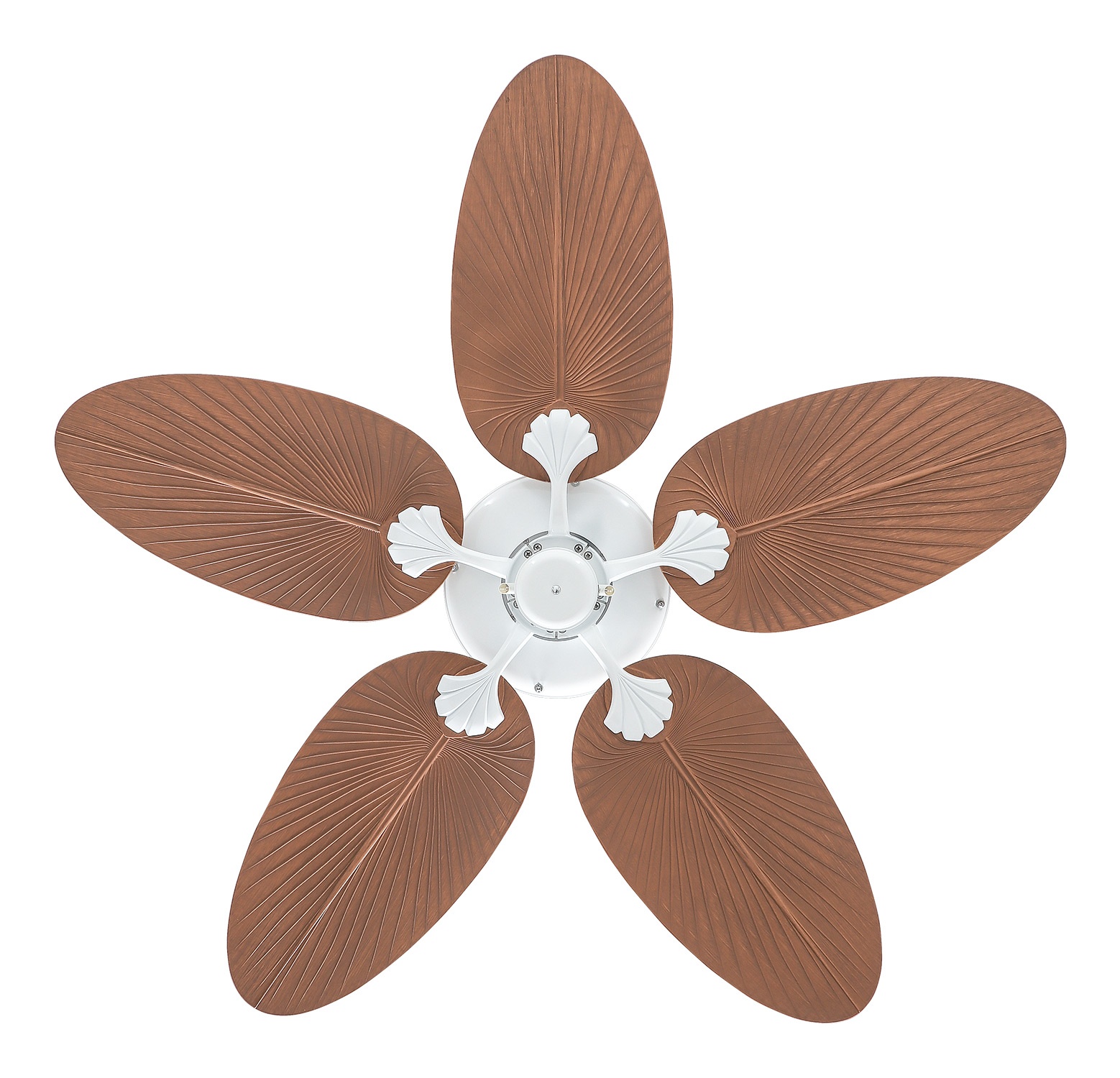 CasaFan Deckenventilator Outdoor Classic WE-PR weiß - Palme/Rattan Flügel