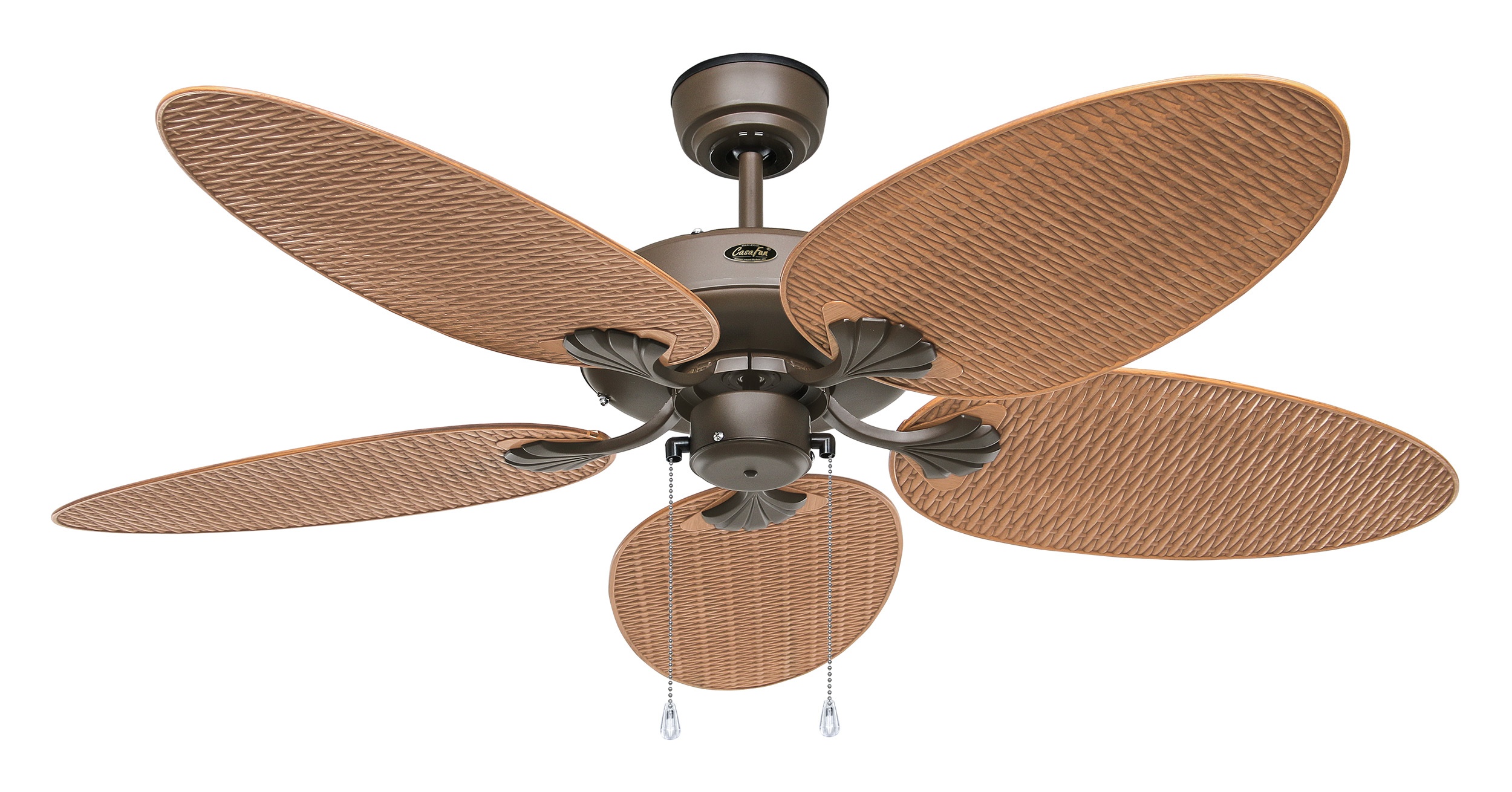 CasaFan Deckenventilator Outdoor Classic BZ-PR bronze - Palme/Rattan