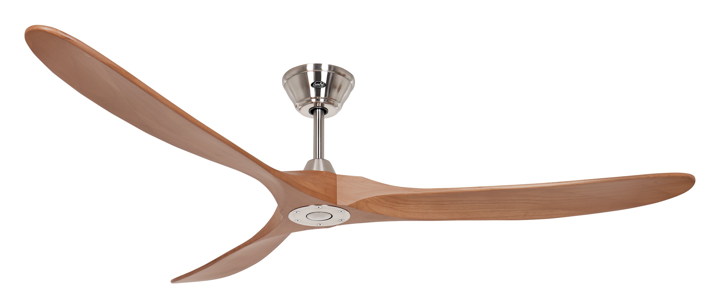 CasaFan Deckenventilator Eco Genuino 180 BN-EM Chrom gebürstet – Eiche mittel