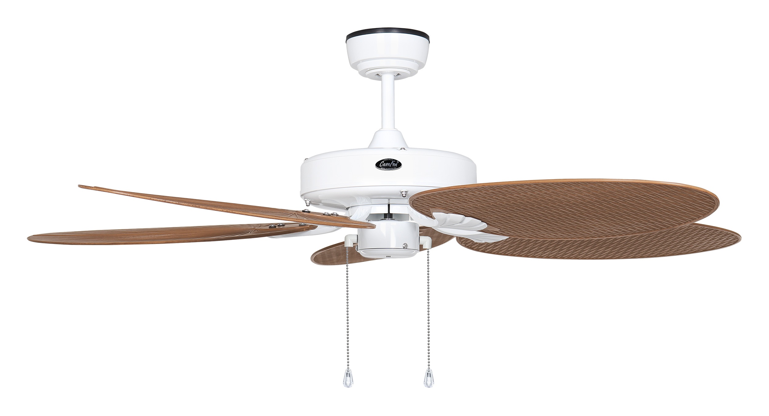 CasaFan Deckenventilator Outdoor Classic WE-PR weiß - Palme/Rattan