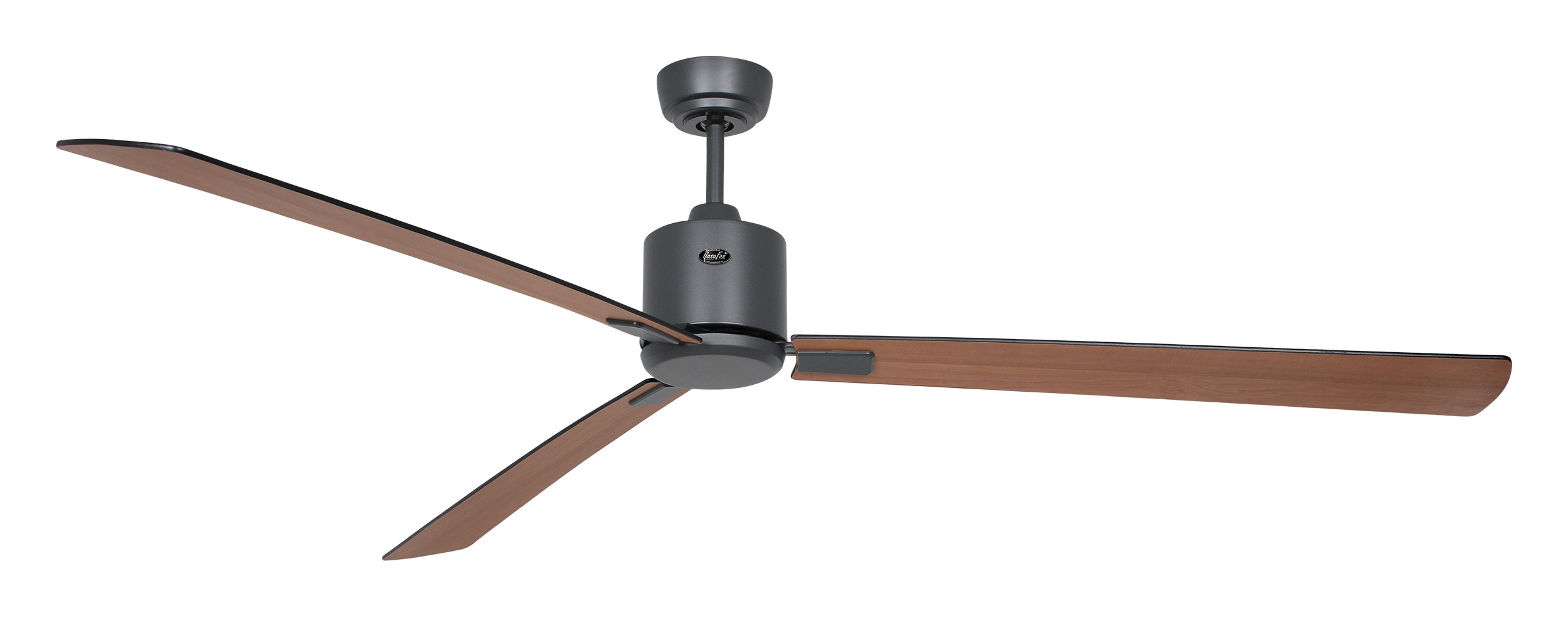 CasaFan Deckenventilator Eco Neo III 180 BG-SW/TK basaltgrau - schwarz/Teak Wifi/WLAN